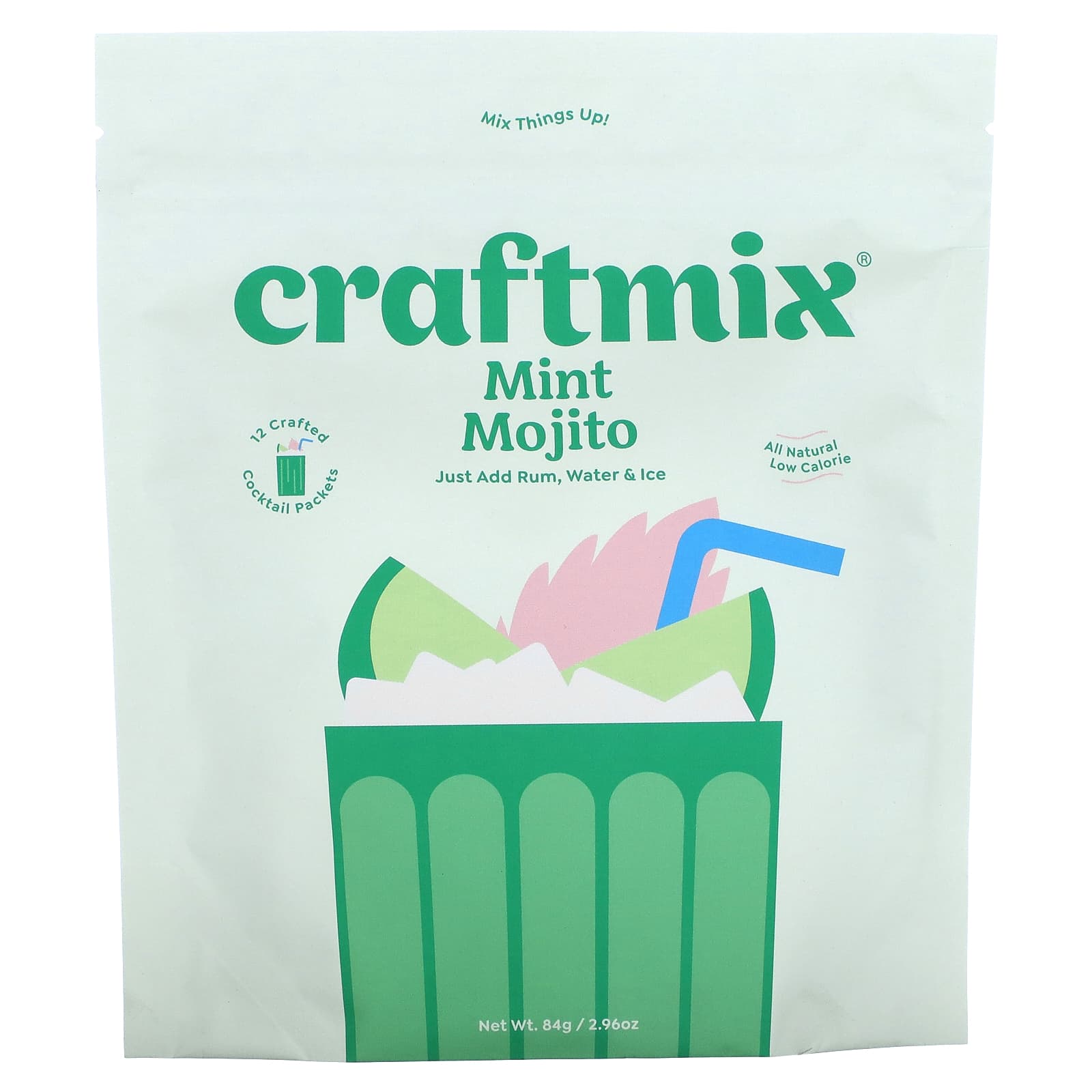 Craftmix Коктейльная смесь мятный мохито 12 пакетиков 84 г 296 унции 2190₽