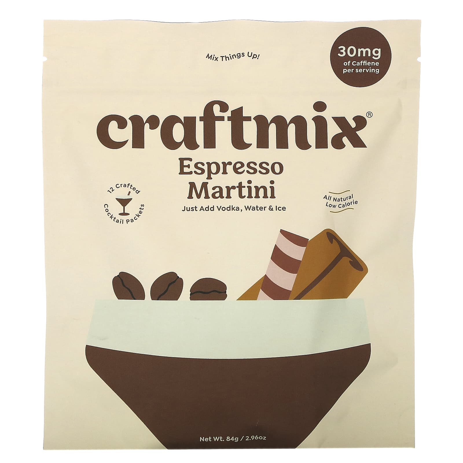 Craftmix Коктейль эспрессо и мартини 84 г 269 унции 2990₽
