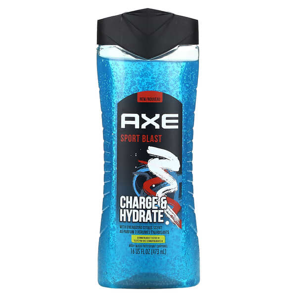 AXE, Гель для душа Sports Blast, с бодрящими цитрусовыми, 473 мл (16 жидк. Унций)