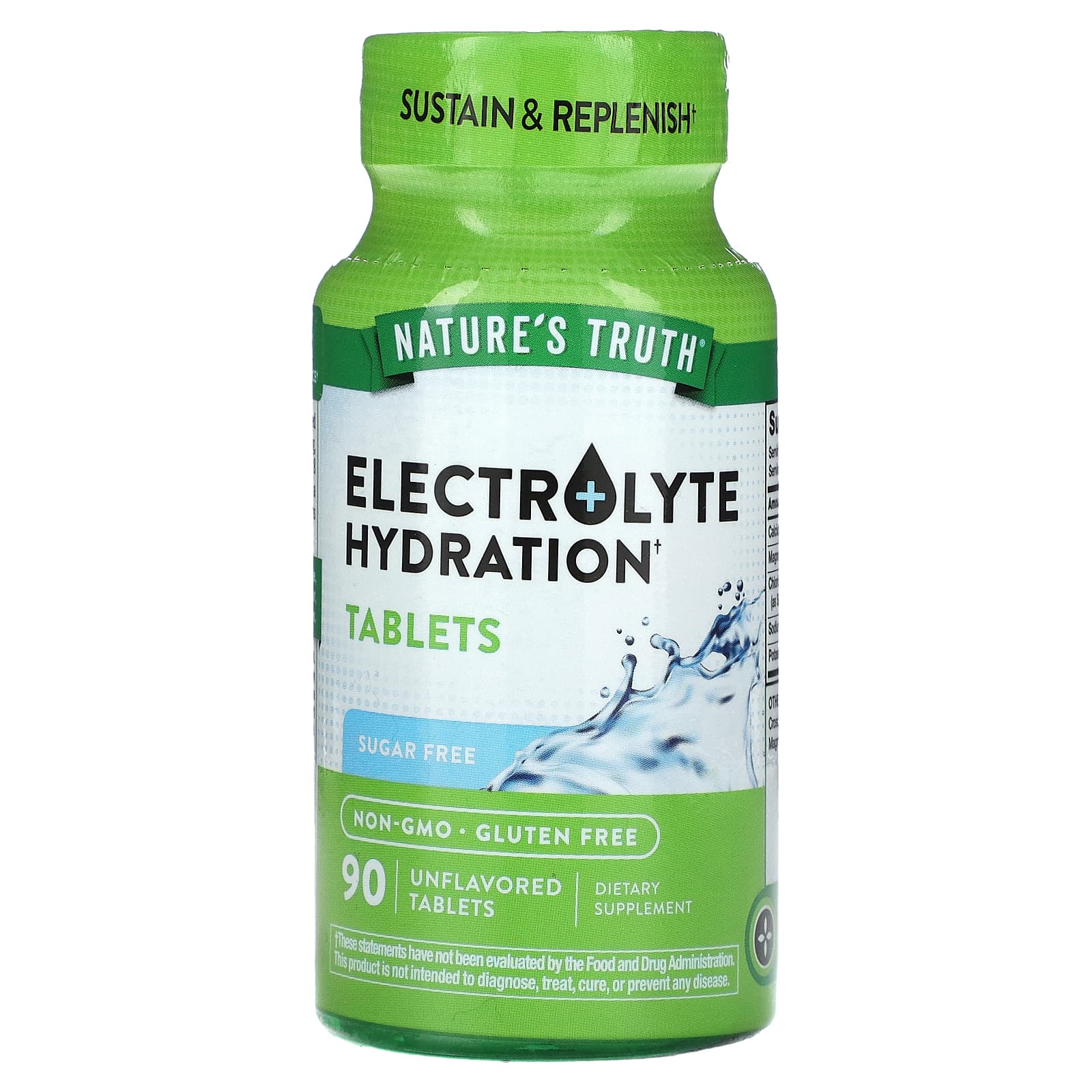 Natures Truth Electrolyte Hydration без добавок 90 таблеток 2190₽
