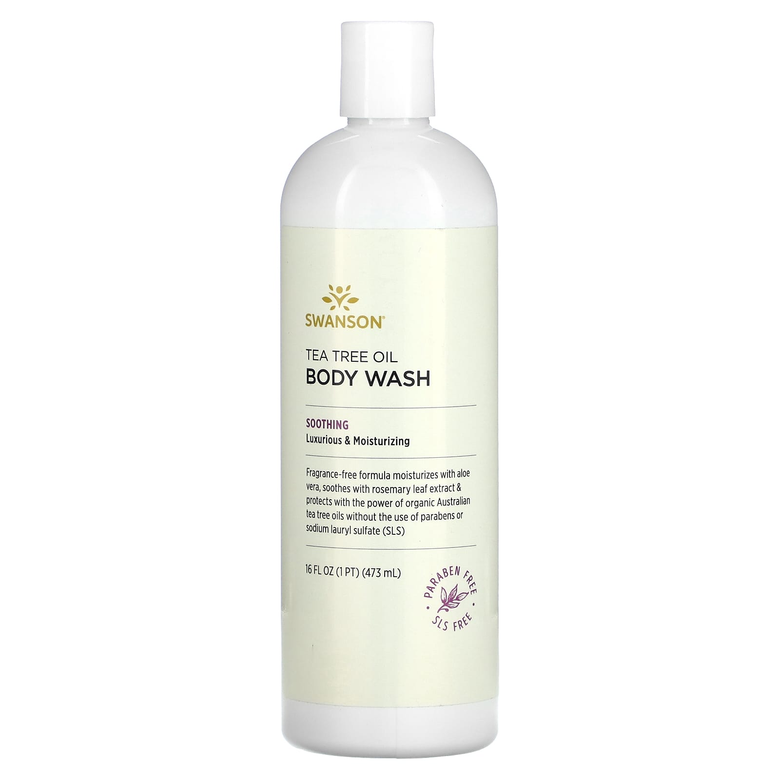 Swanson Гель для душа с маслом чайного дерева без отдушек 473 мл 16 жидк Унций 2190₽