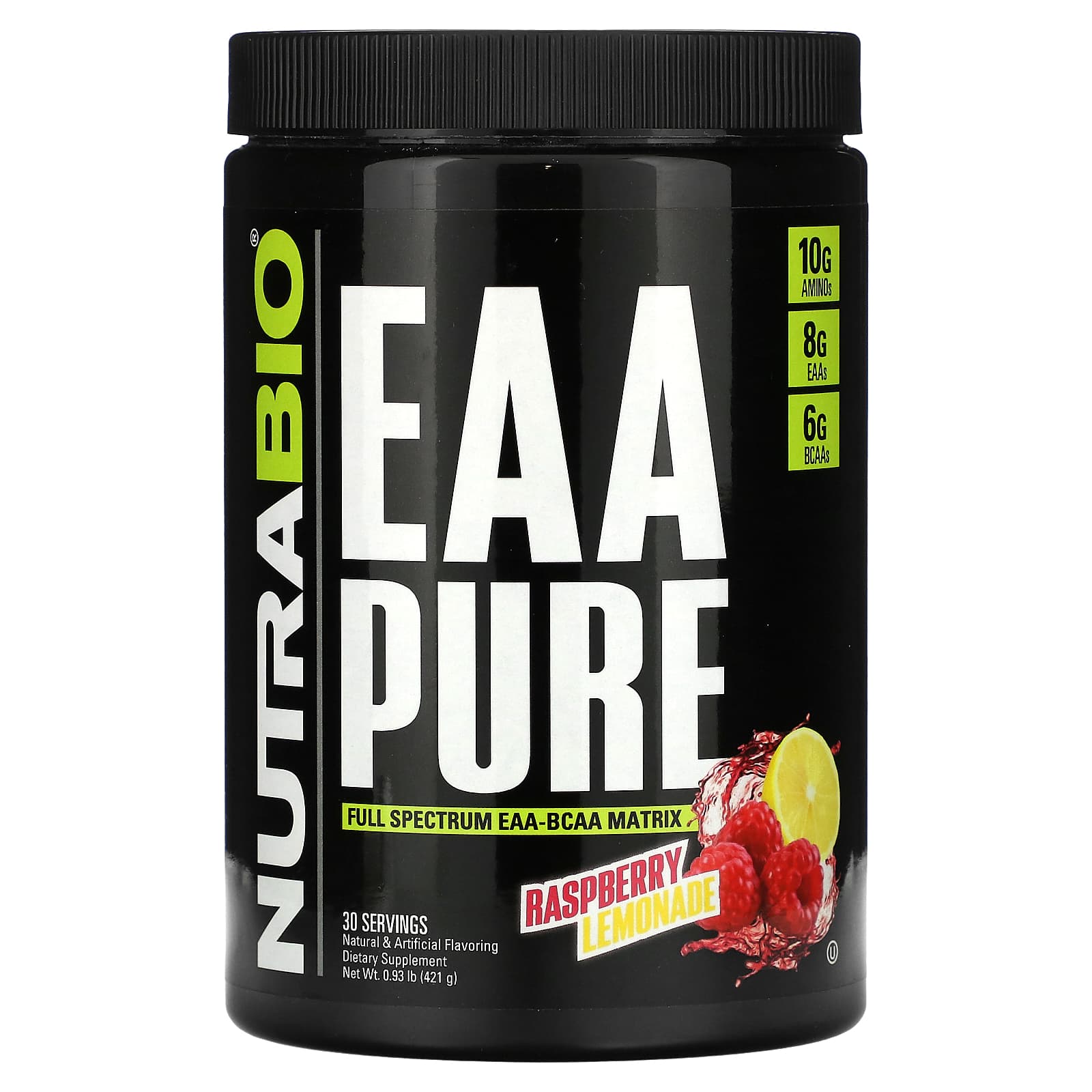 NutraBio EAA Pure малиновый лимонад 421 г 093 фунта 5690₽