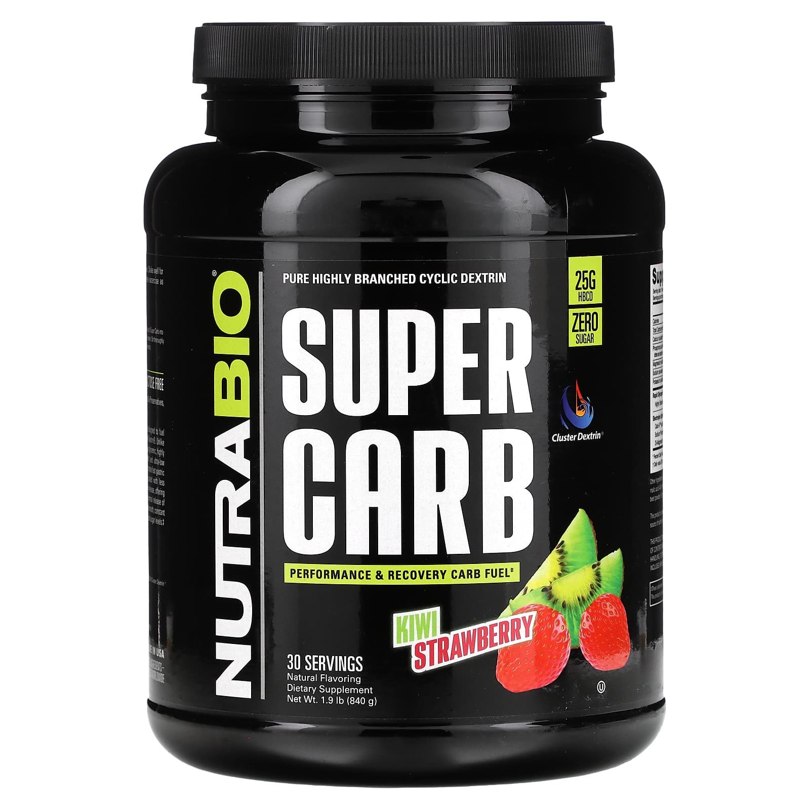NutraBio Super Carb киви и клубника 840 г 19 фунта 7590₽