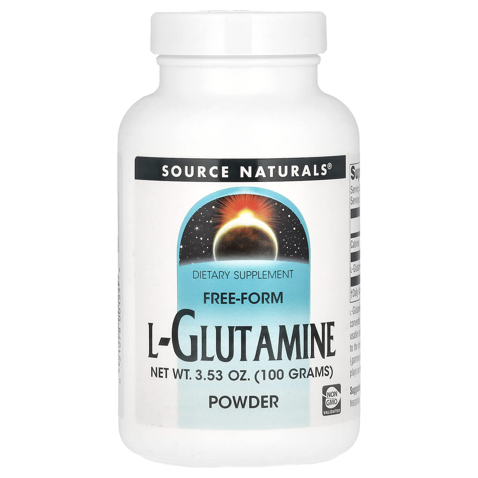 Source Naturals L-глютамин порошок в свободной форме 353 унции 100 г 1990₽