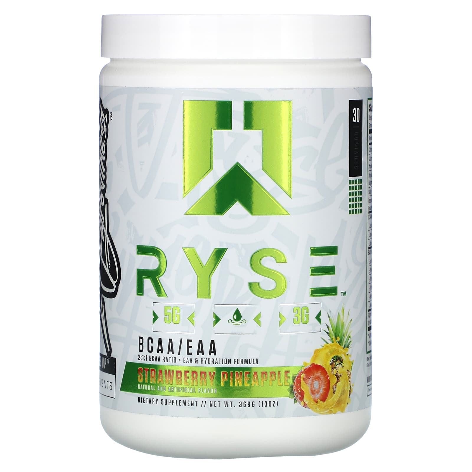 RYSE, BCAA / EAA, клубничный и ананас, 369 г (13 унций)