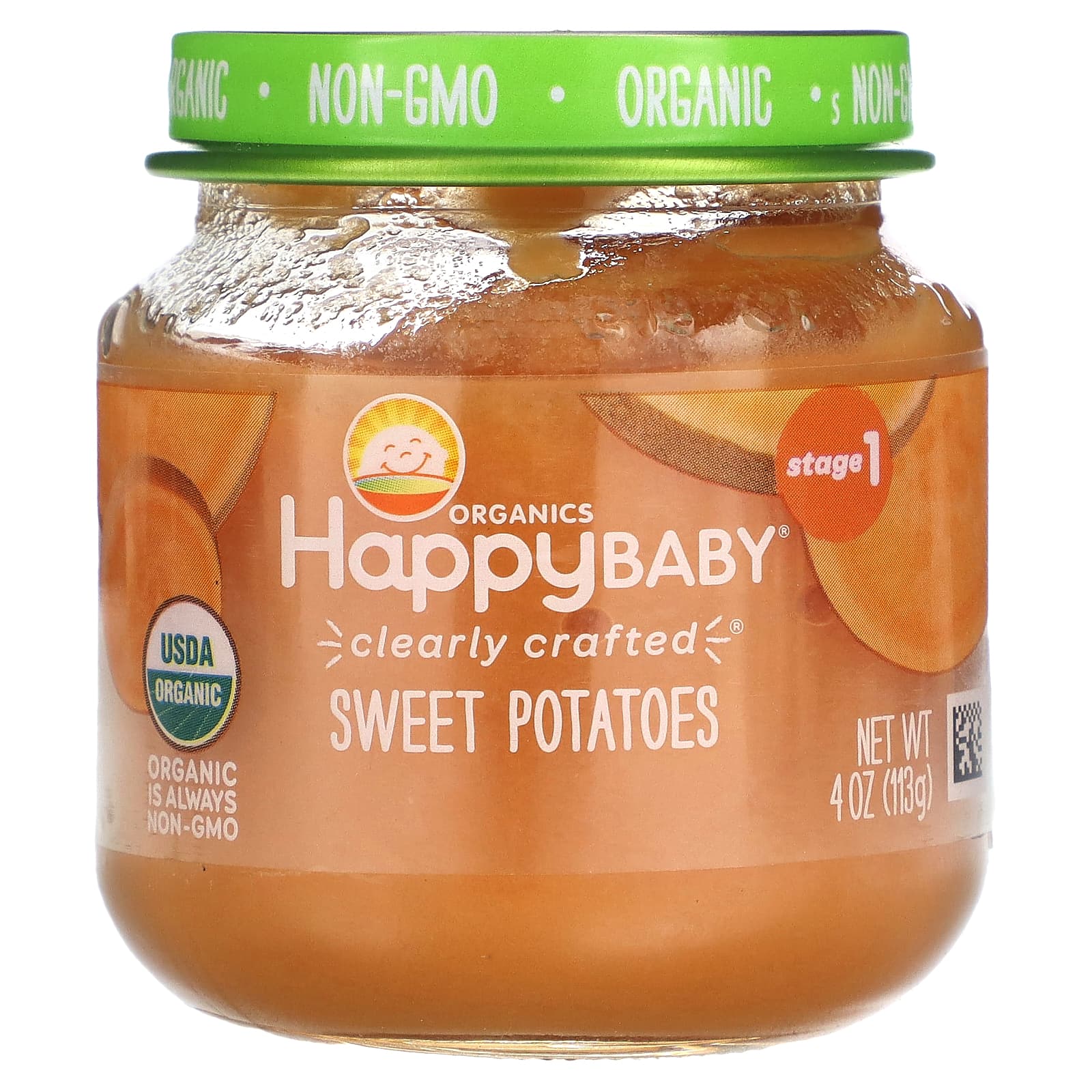 Happy Family Organics Happy Baby Stage 1 батат 113 г 4 унции 1390₽