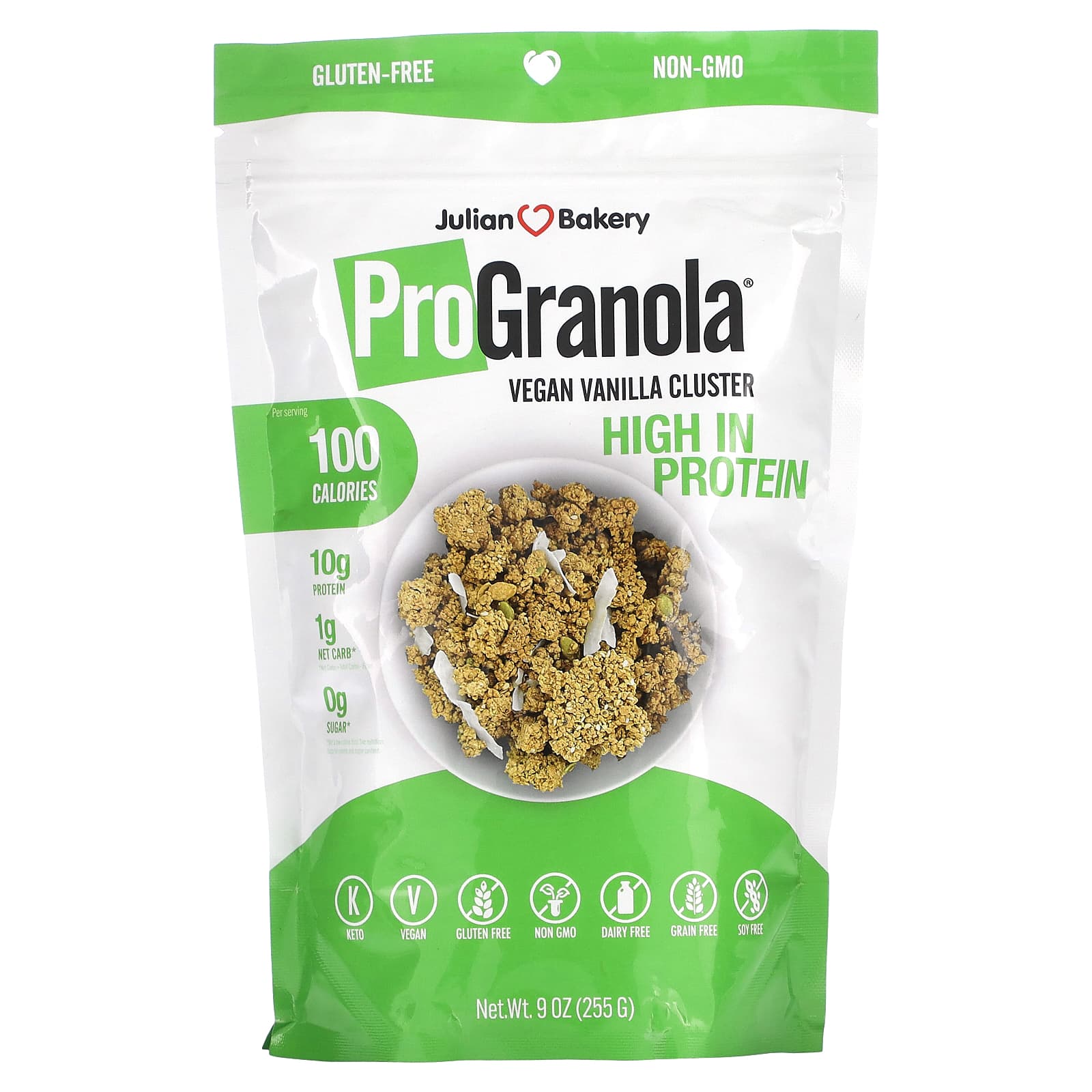 Julian Bakery ProGranola веганская ваниль 255 г 9 унций 1890₽
