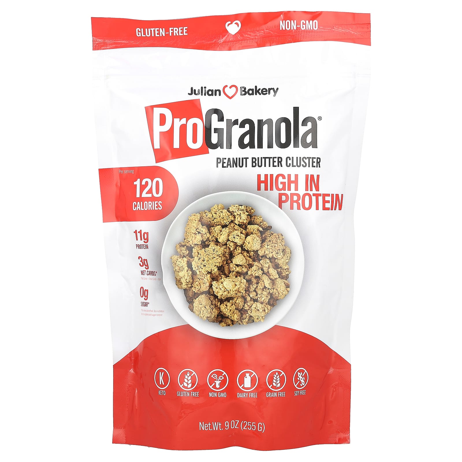 Julian Bakery ProGranola арахисовая паста 255 г 9 унций 2090₽