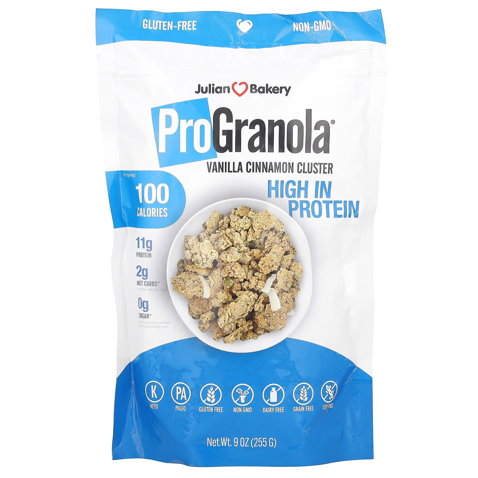 Julian Bakery ProGranola ваниль и корица 255 г 9 унций 2090₽
