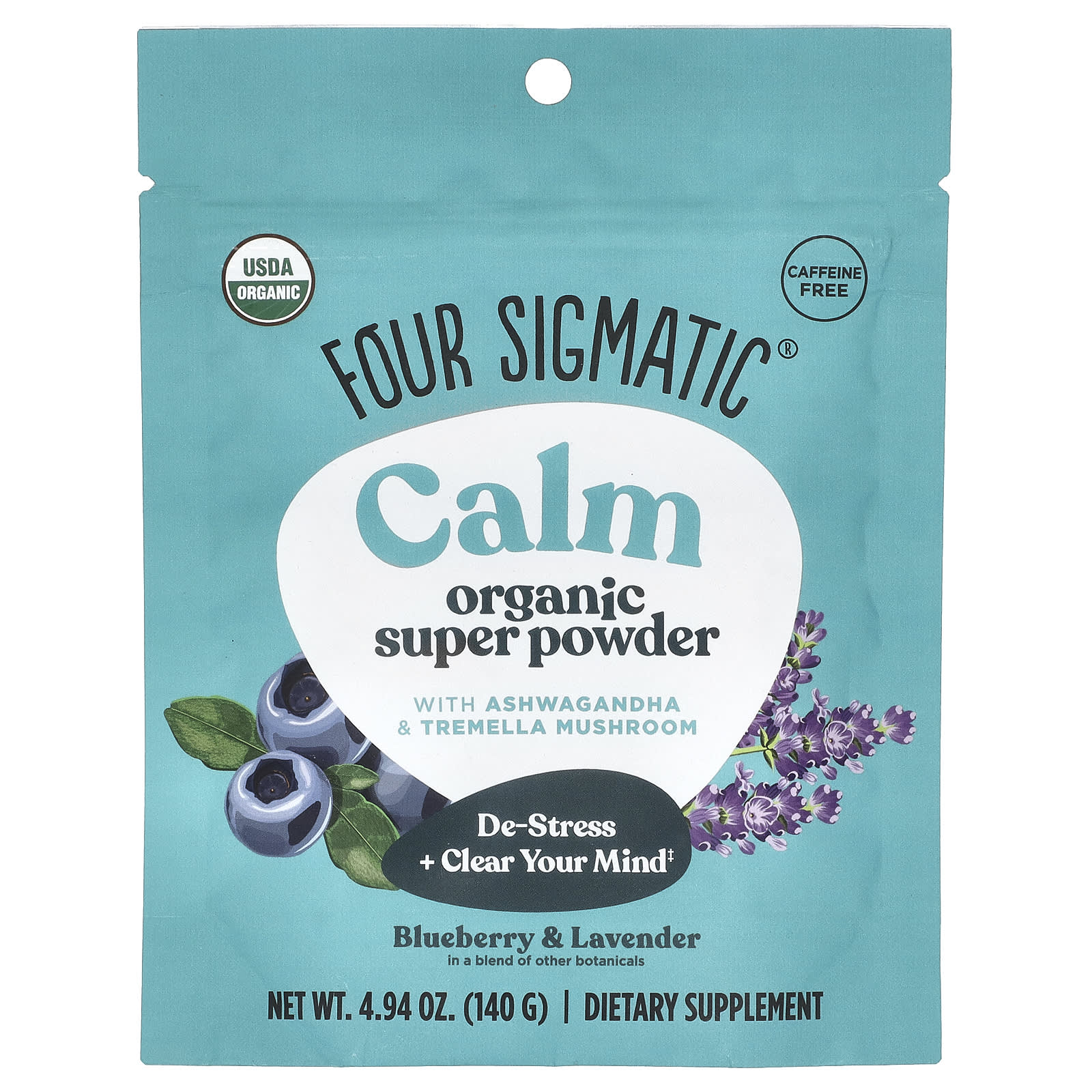 Four Sigmatic Chill Super Powder с магнием и успокаивающими травами голубика и лаванда 140 г 494 унции 3290₽