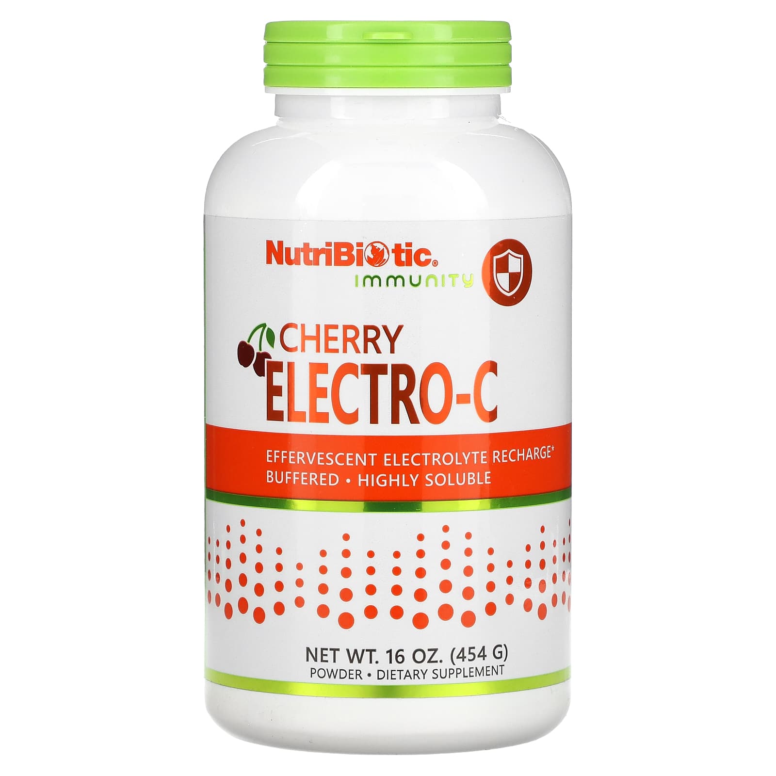 NutriBiotic Immunity Cherry Electro-C 454 г 16 унций 2690₽