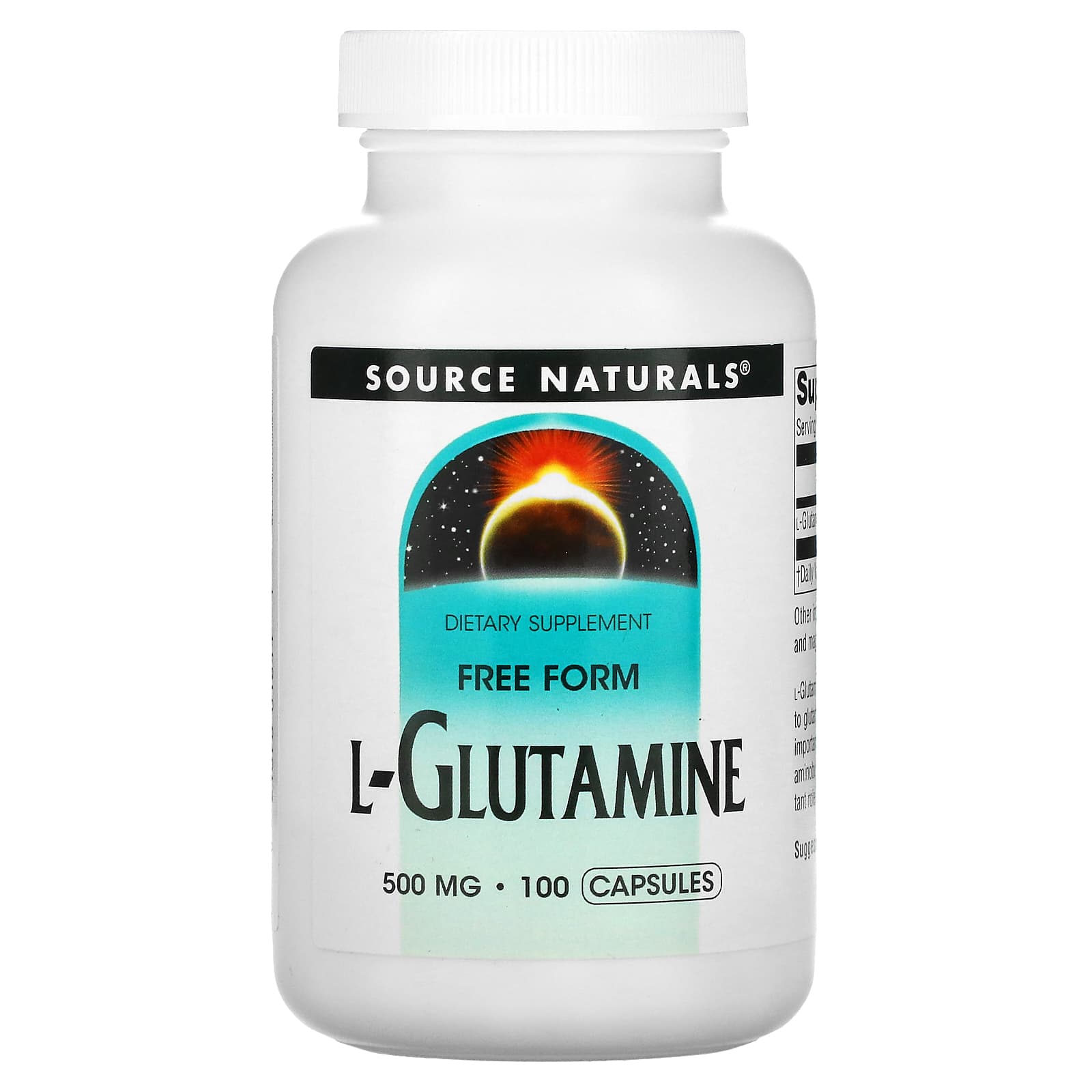 Source Naturals L-глутамин 500 мг 100 капсул 2090₽
