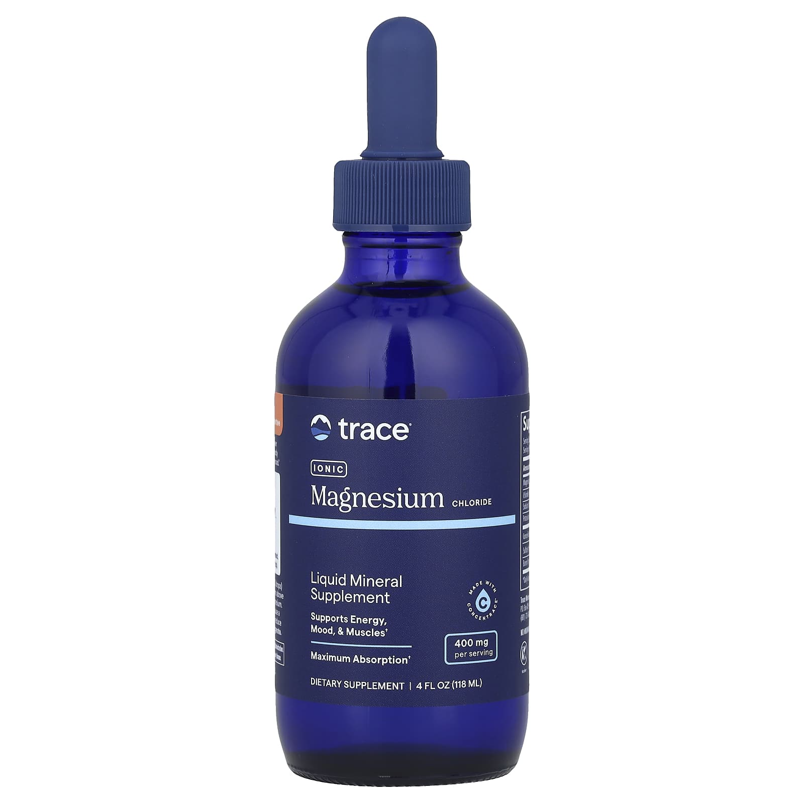 Trace Minerals Ионный магний 400 мг 118 мл 4 жидк Унции 3590₽