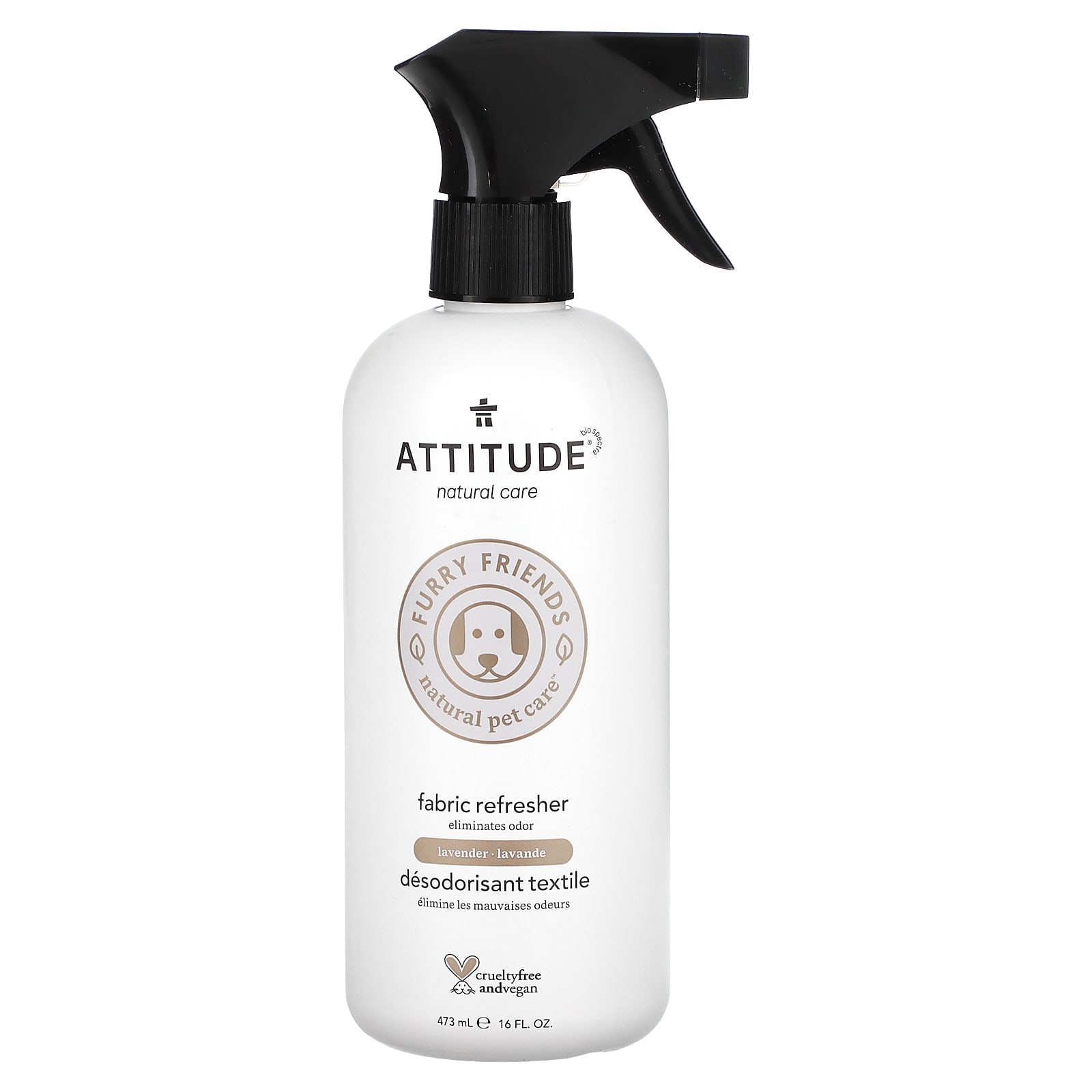 ATTITUDE Furry Friends Natural Pet Care освежитель тканей лаванда 473 мл 16 жидк Унций 2190₽