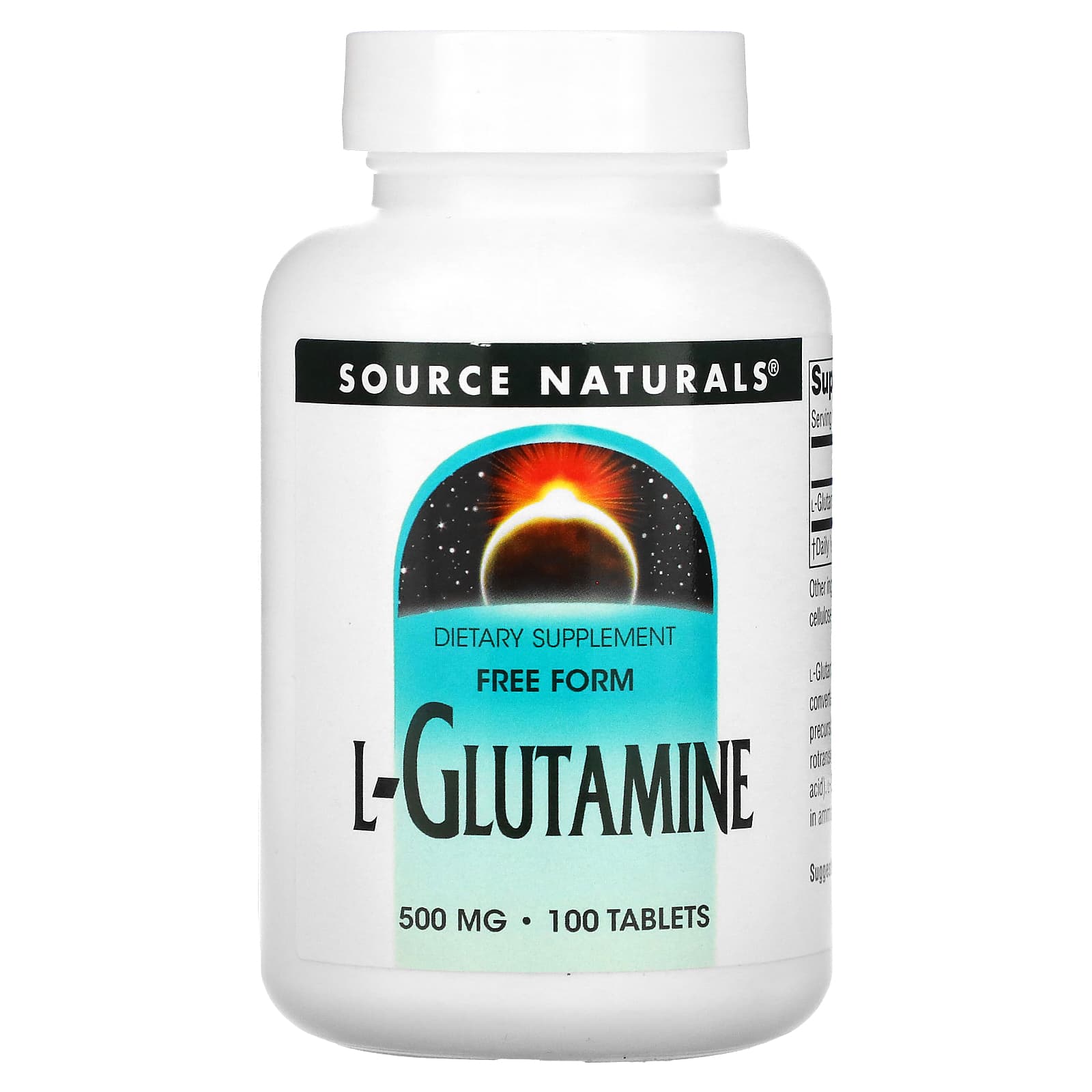 Source Naturals L-глутамин 500 мг 100 таблеток 1990₽