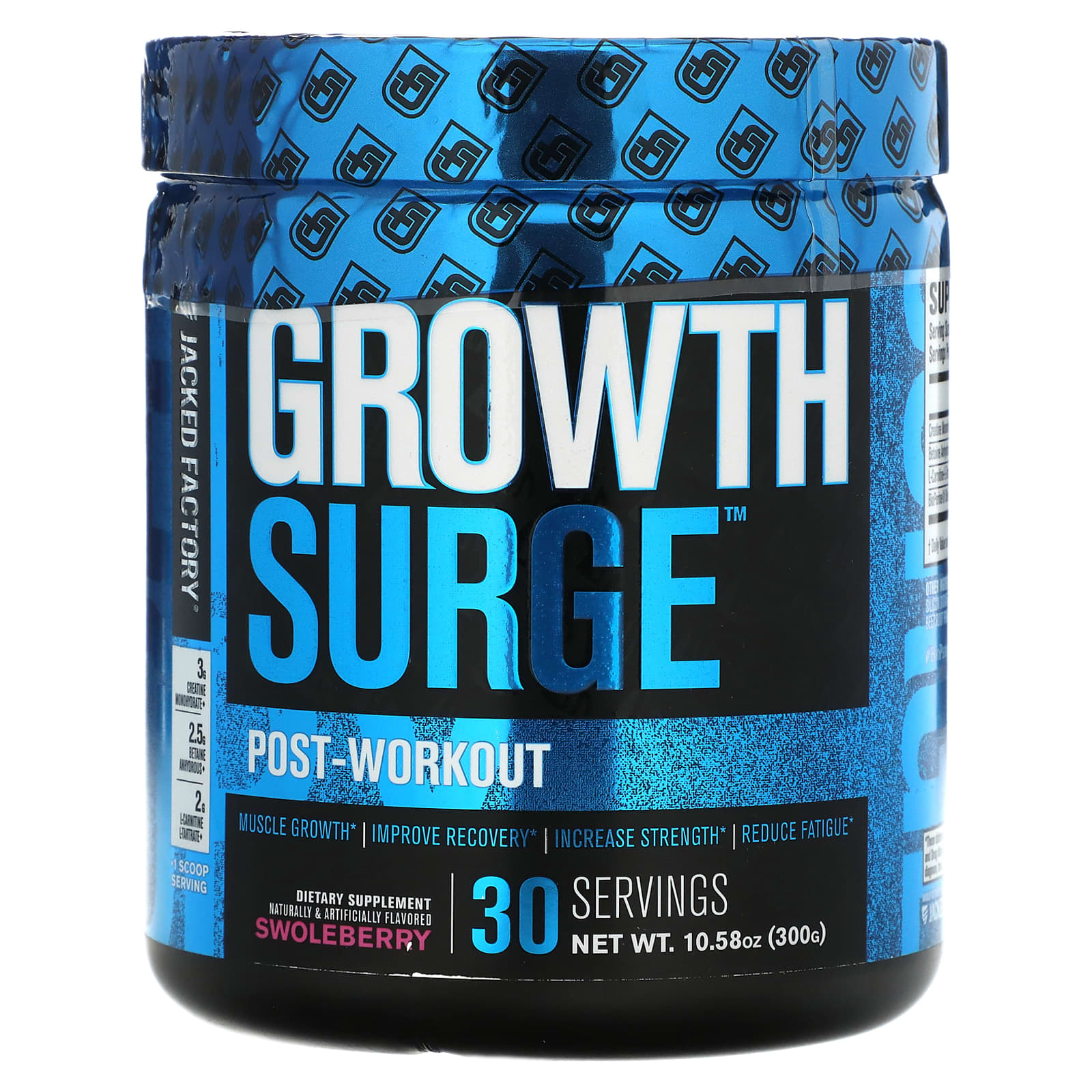 Jacked Factory Growth Surge после тренировки Swoleberry 300 г 1058 унции 7590₽