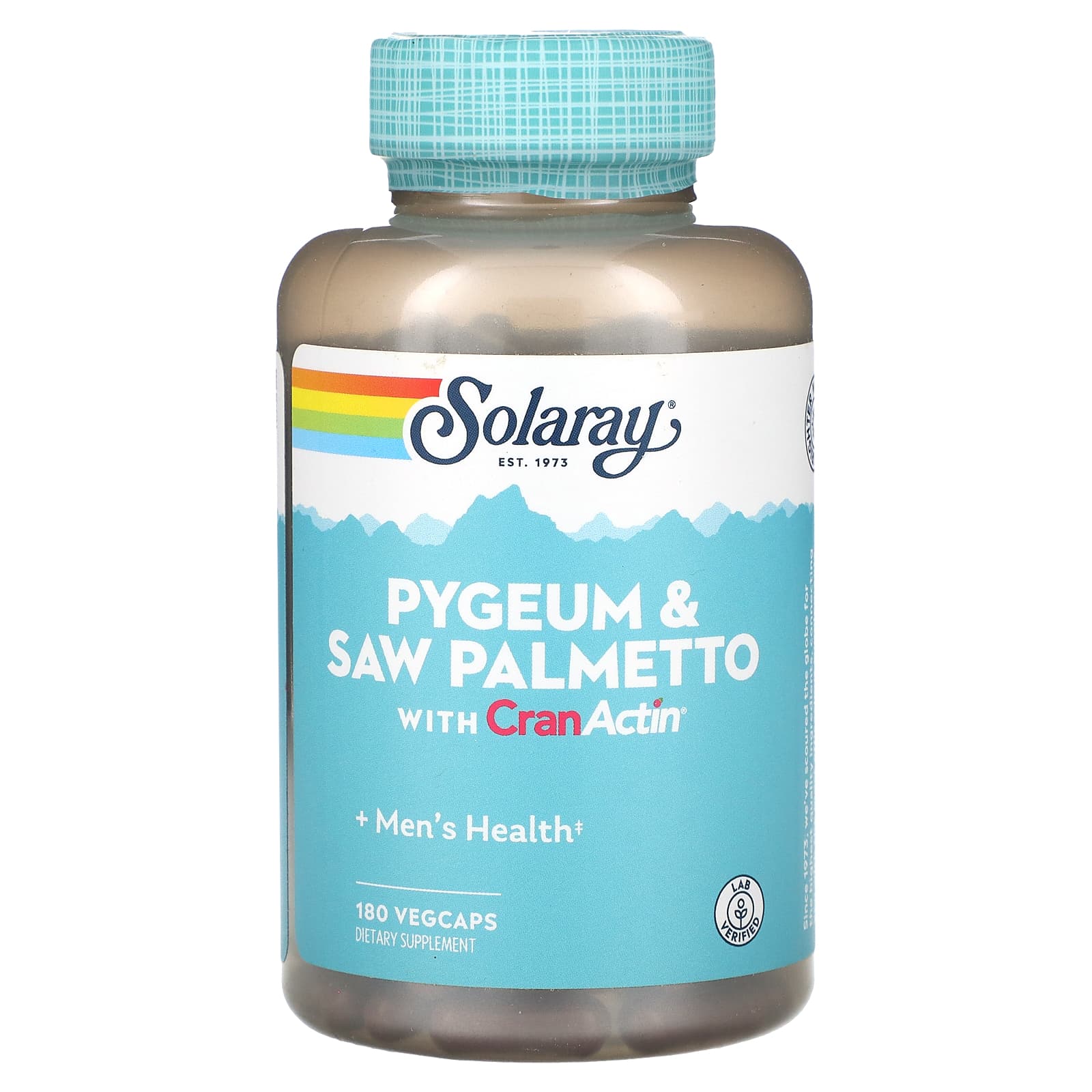 Solaray Pygeum - Saw Palmetto с CranActin 180 вегетарианских капсул 10790₽