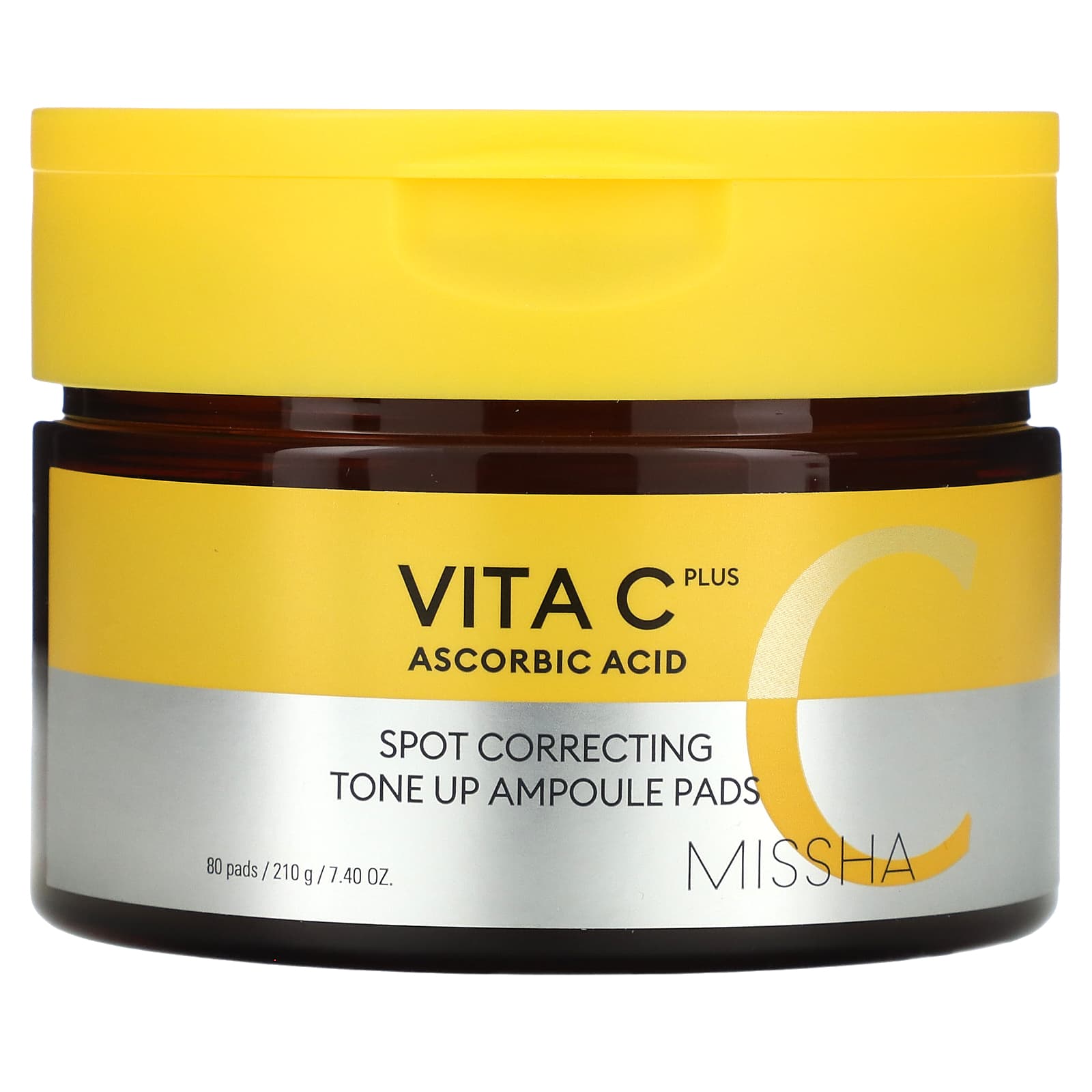 Missha Vita C Plus тонизирующие прокладки в ампулах корректирующие пятна 80 шт 210 г 740 унции 2890₽