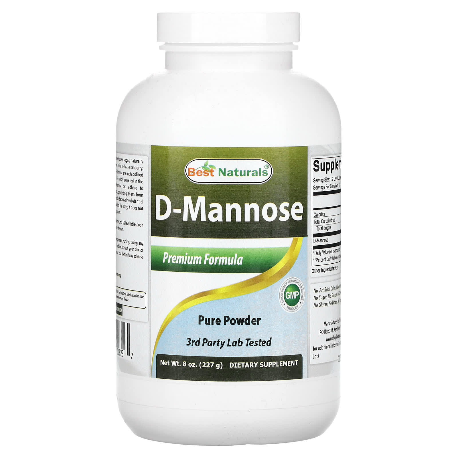 Best Naturals D-манноза 227 г 8 унций 4090₽