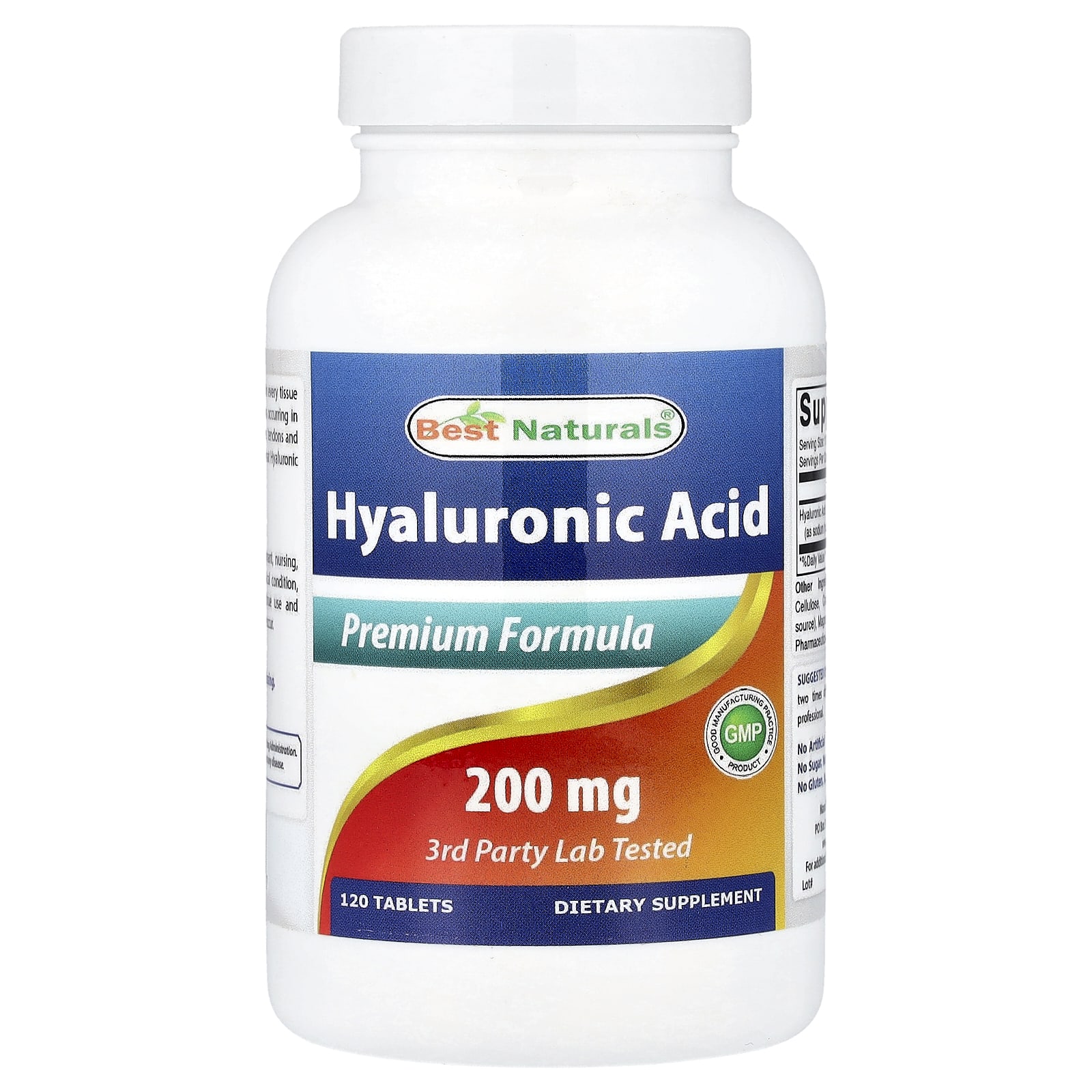 Best Naturals Гиалуроновая кислота 200 мг 120 таблеток 3290₽