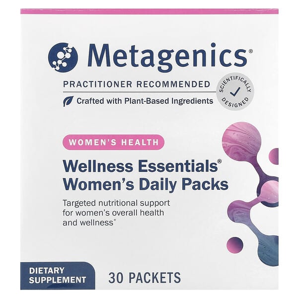 Metagenics, Wellness Essentials, для женщин, 30 пакетиков