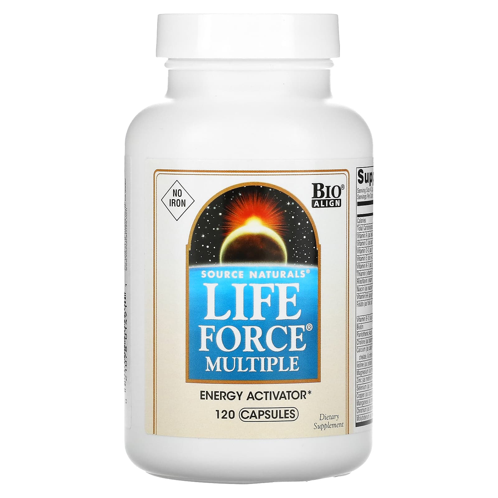 Source Naturals Мультивитамины Life Force без железа 120 капсул 4190₽