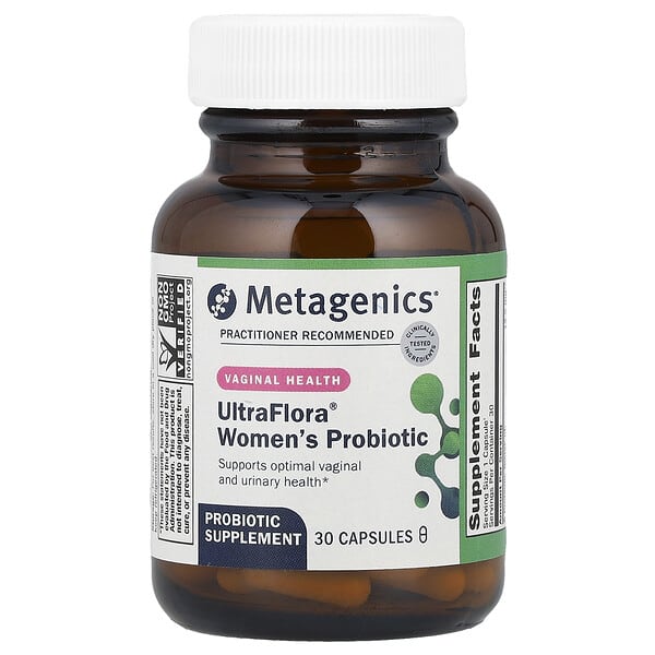 Metagenics, UltraFlora для женщин, 30 капсул