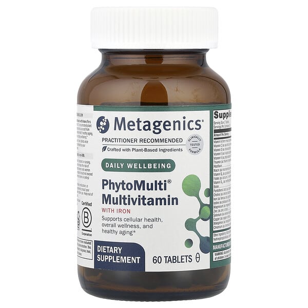 Metagenics, PhytoMulti с железом, 60 таблеток