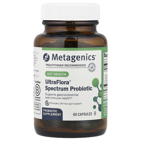 Metagenics, UltraFlora Spectrum, 60 капсул