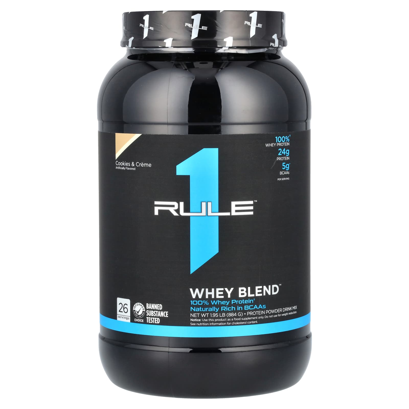 Rule One Proteins Whey Blend протеиновая смесь для приготовления напитка печенье и крем 884 г 195 фунта 6290₽