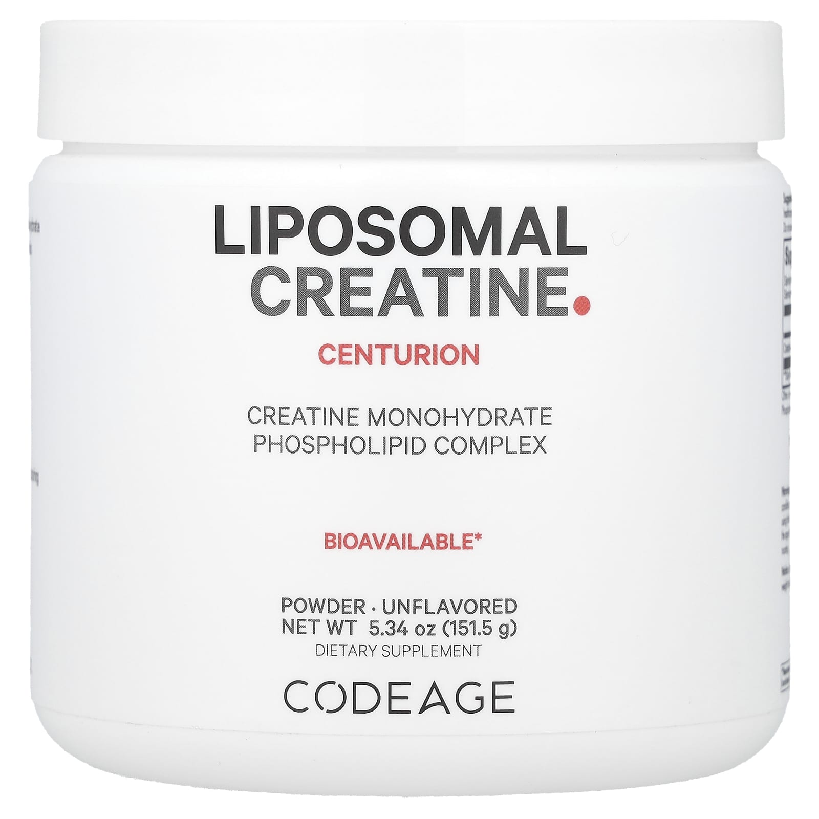 Codeage Liposomal порошок моногидрата креатина без добавок 150 г 529 унции 5690₽