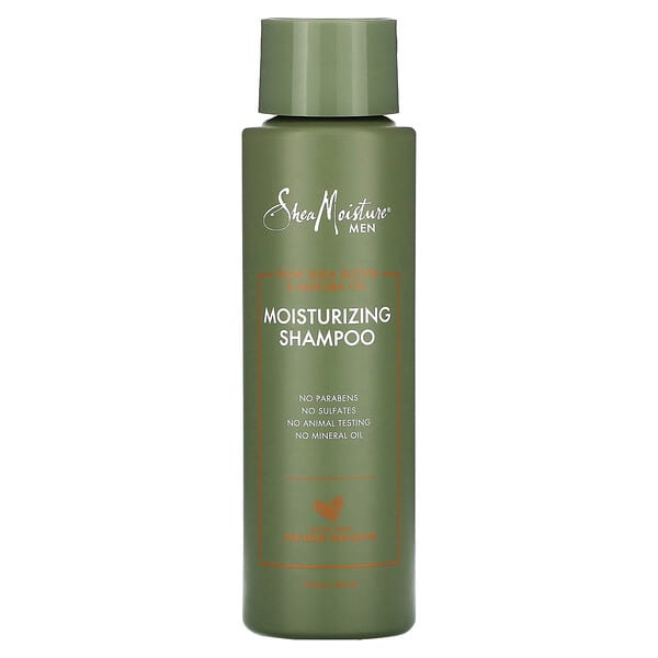 SheaMoisture, Для мужчин, увлажняющий шампунь, необработанное масло ши и масло мафуры, 444 мл (15,8 унции)