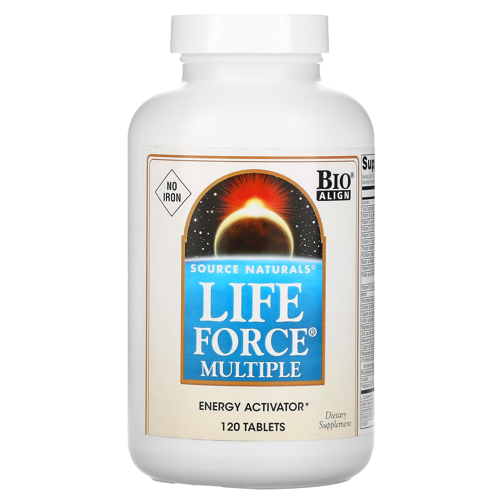 Source Naturals Мультивитамины Life Force без железа 120 таблеток 6290₽