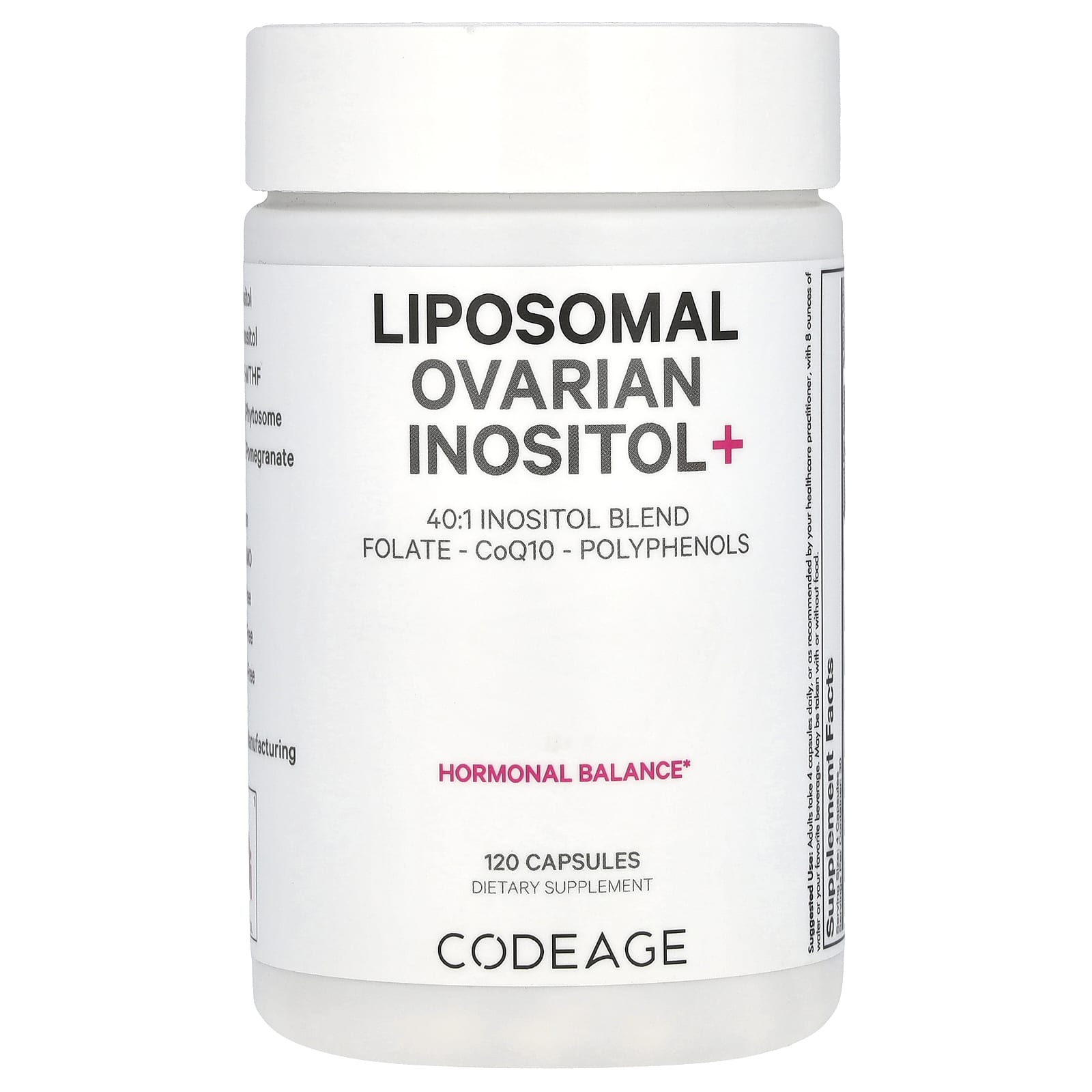 Codeage Liposomal инозит для яичников 120 капсул 7590₽