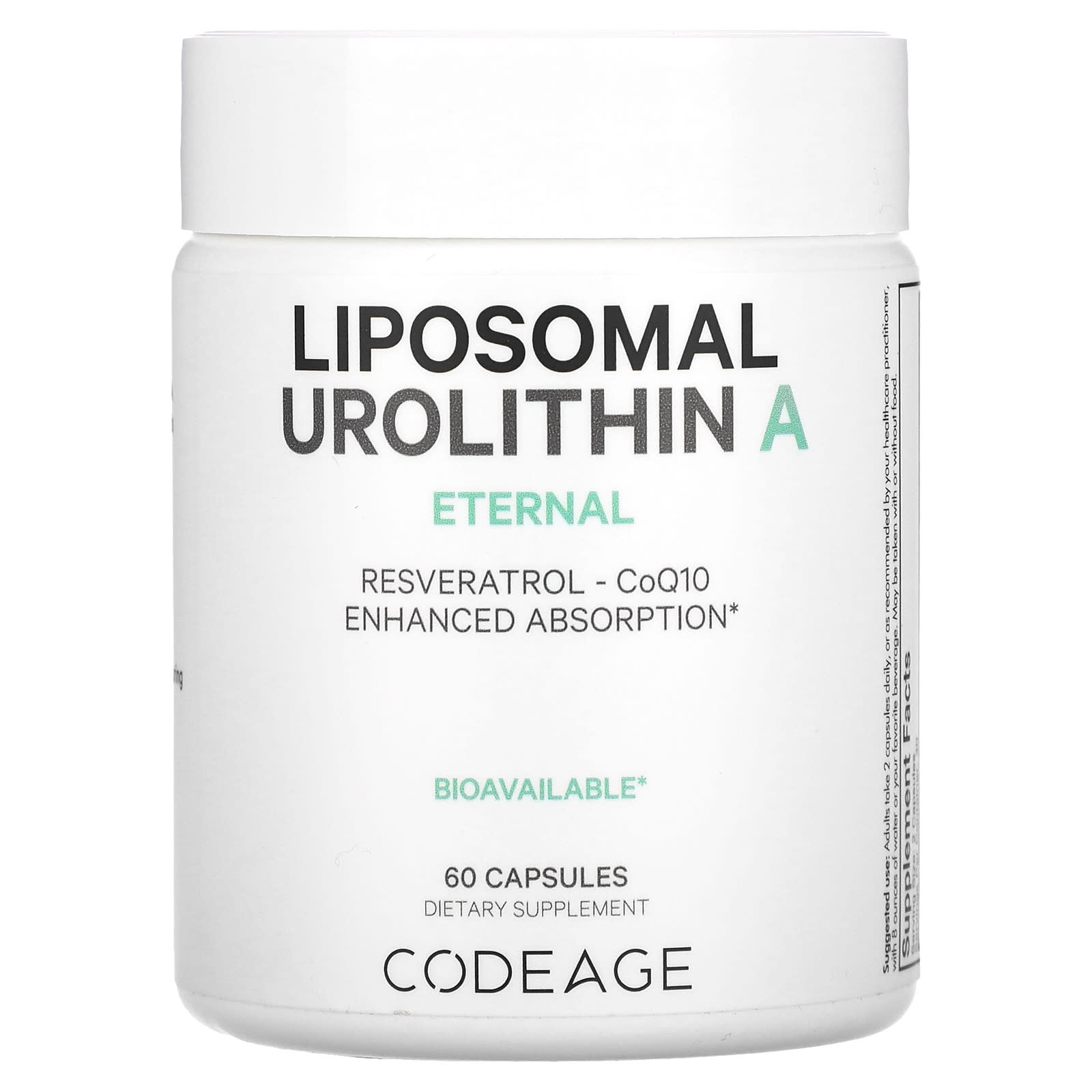 Codeage Liposomal Urolithin A Eternal 60 капсул 18990₽