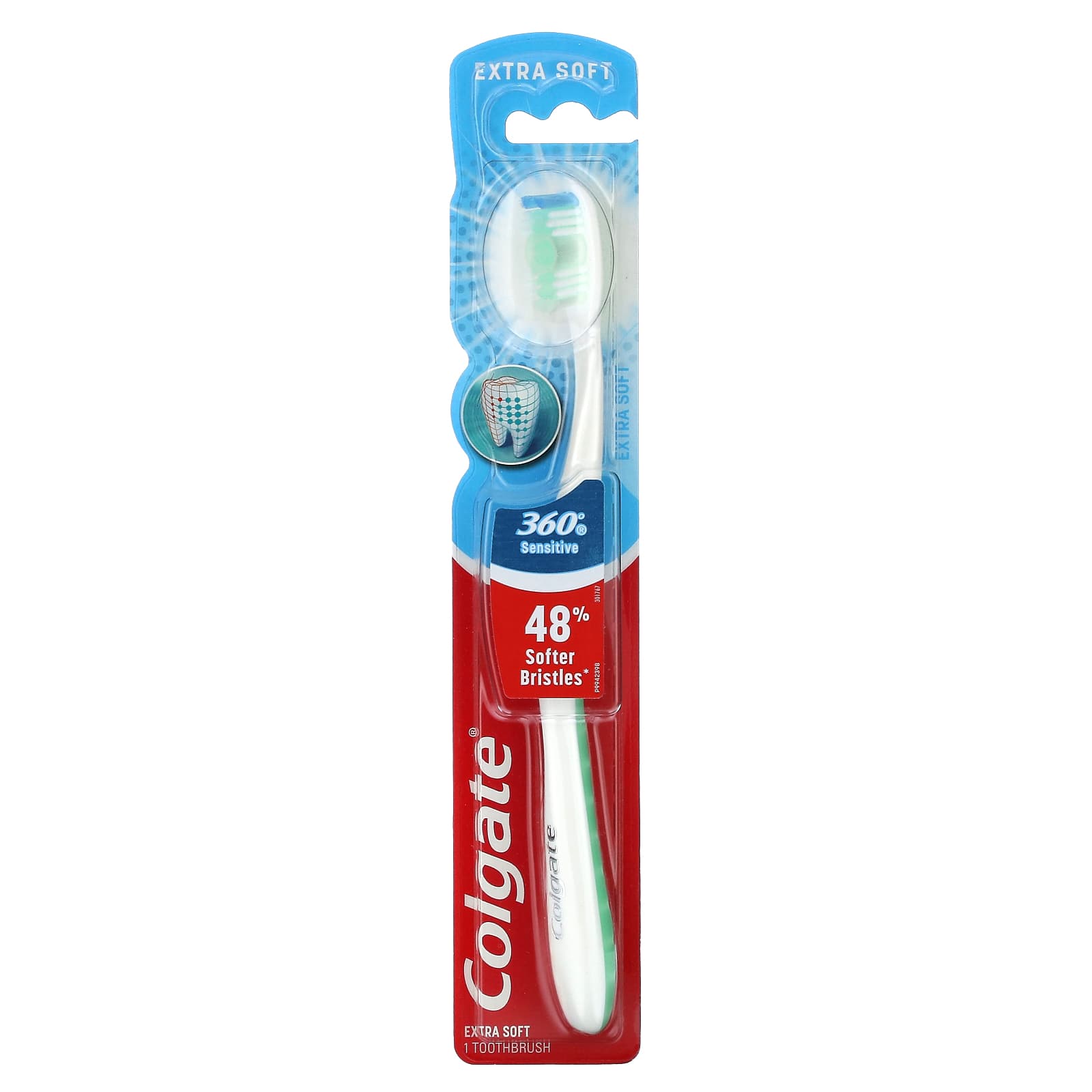 Colgate Чувствительная на 360 зубная щетка очень мягкая 1 зубная щетка 1790₽