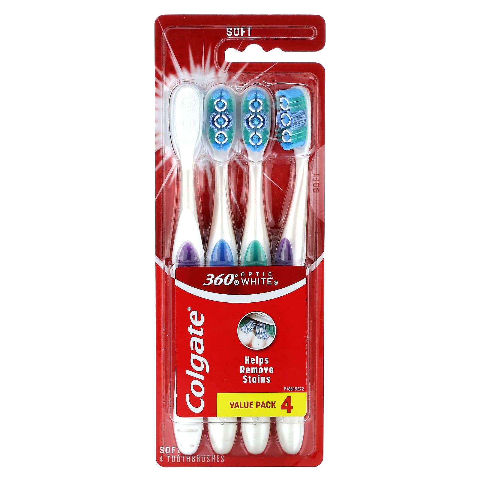 Colgate Optic White 360 мягкие зубные щетки 4 зубные щетки 2590₽