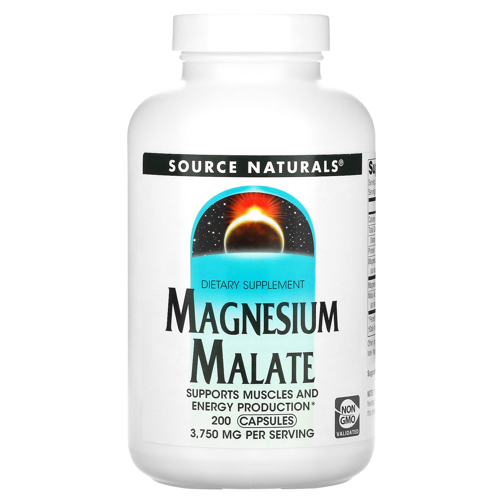 Source Naturals малат магния 3750 мг 200 капсул 625 мг в 1 капсуле 2990₽