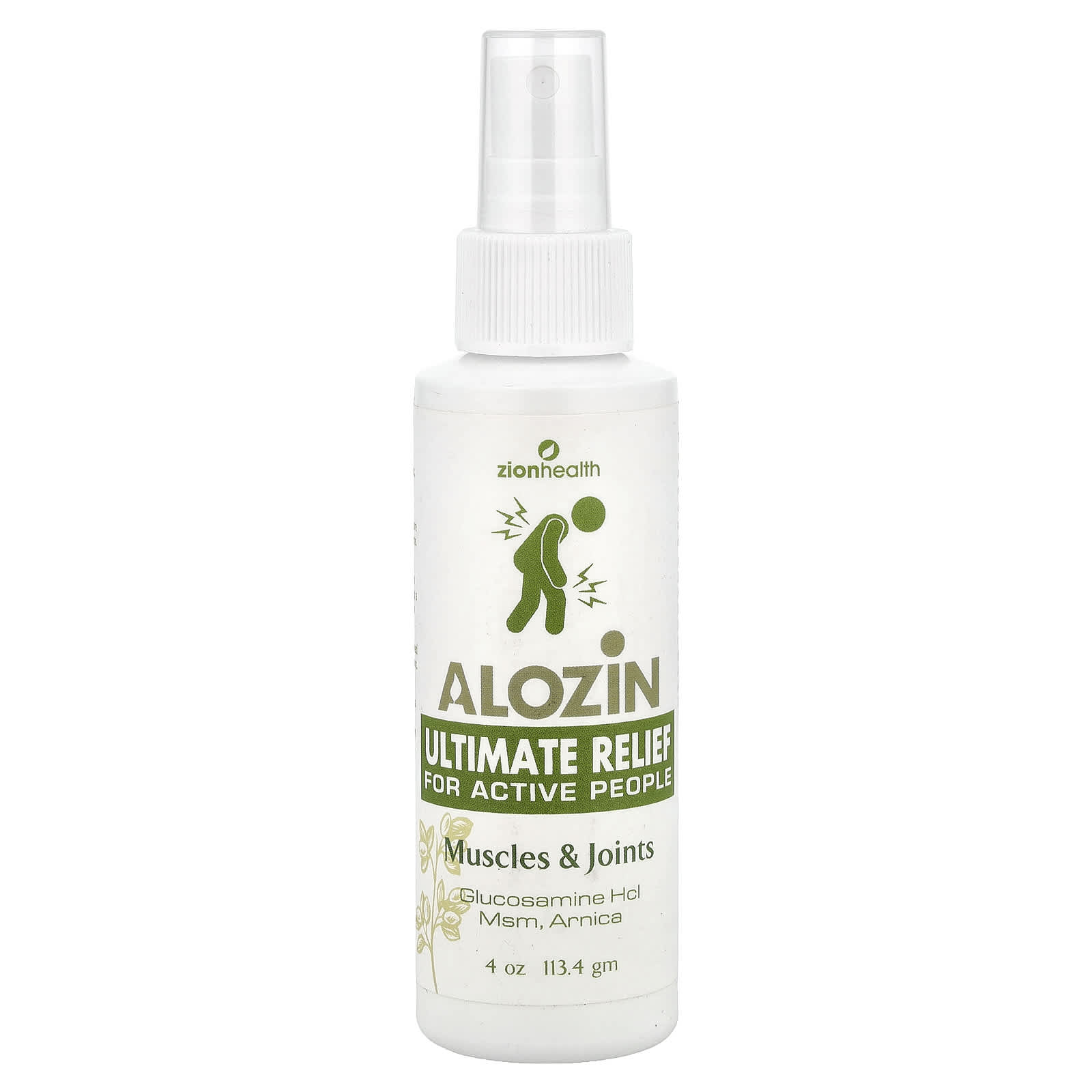 Zion Health Alozin Ultimate Relief для мышц и суставов 120 мл 4 жидк Унции 2190₽