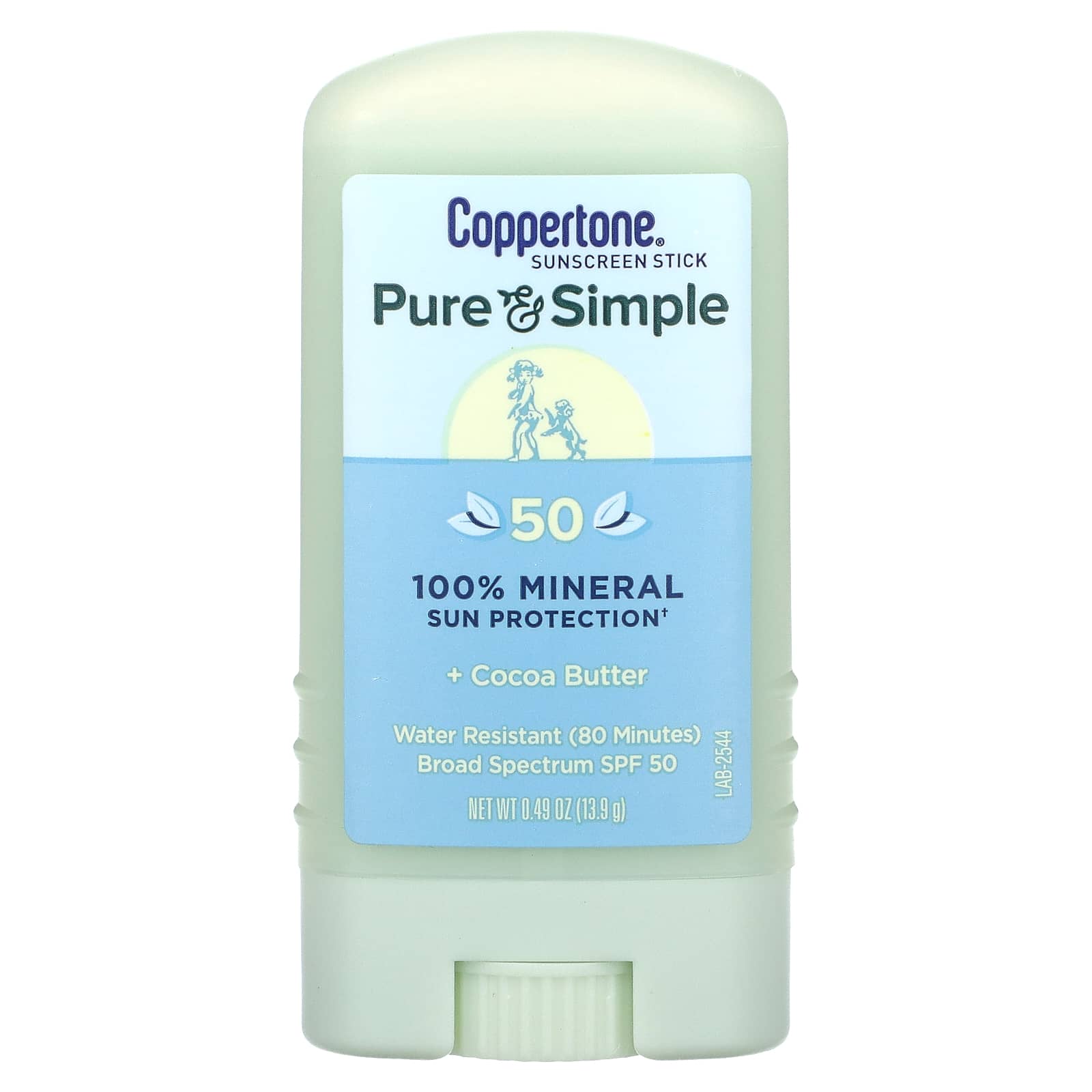 Coppertone Pure - Simple солнцезащитный стик SPF 50 какао-масло 139 г 049 унции 1890₽