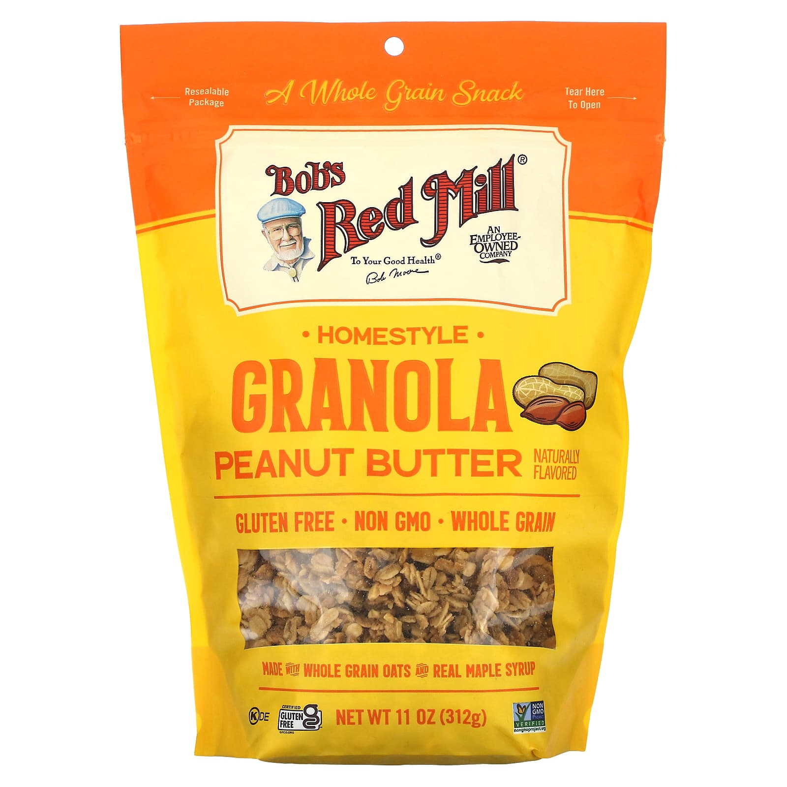 Bobs Red Mill Homestyle Granola арахисовая паста 312 г 11 унций 1690₽