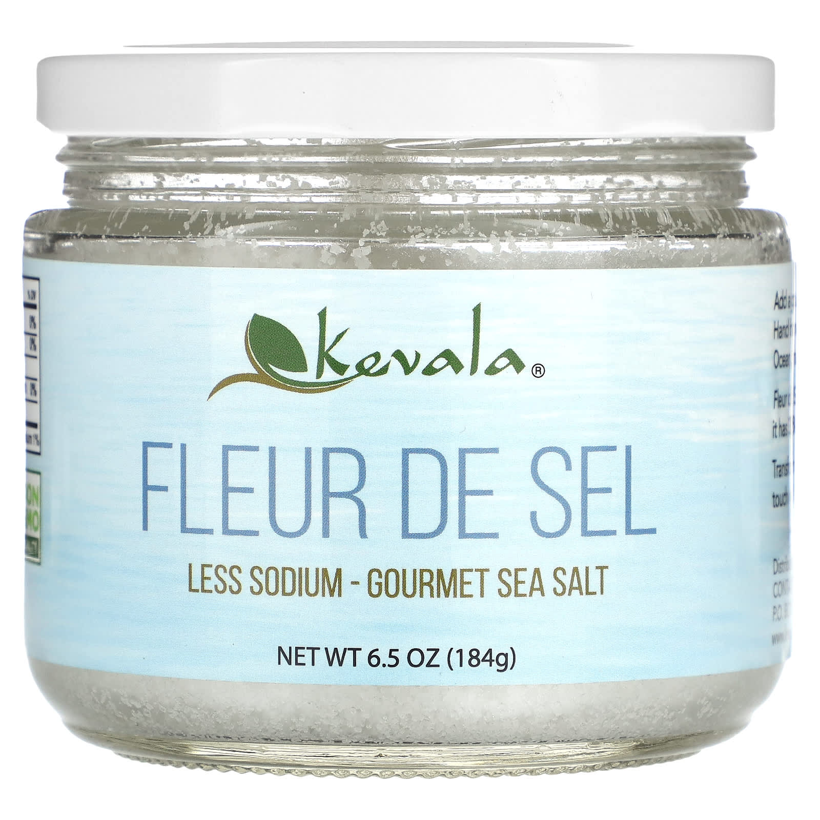 Kevala Fleur De Sel меньше натрия изысканная морская соль 184 г 65 унции 1890₽