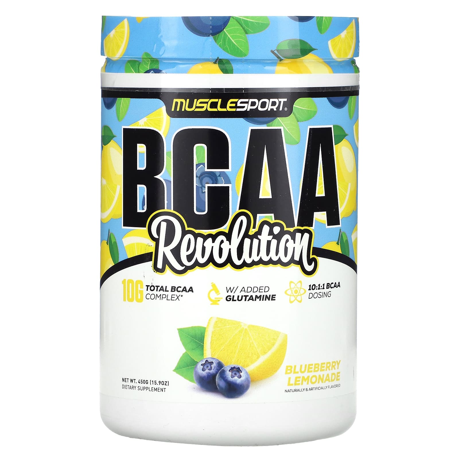 MuscleSport BCAA Revolution черничный лимонад 450 г 159 унции 7590₽