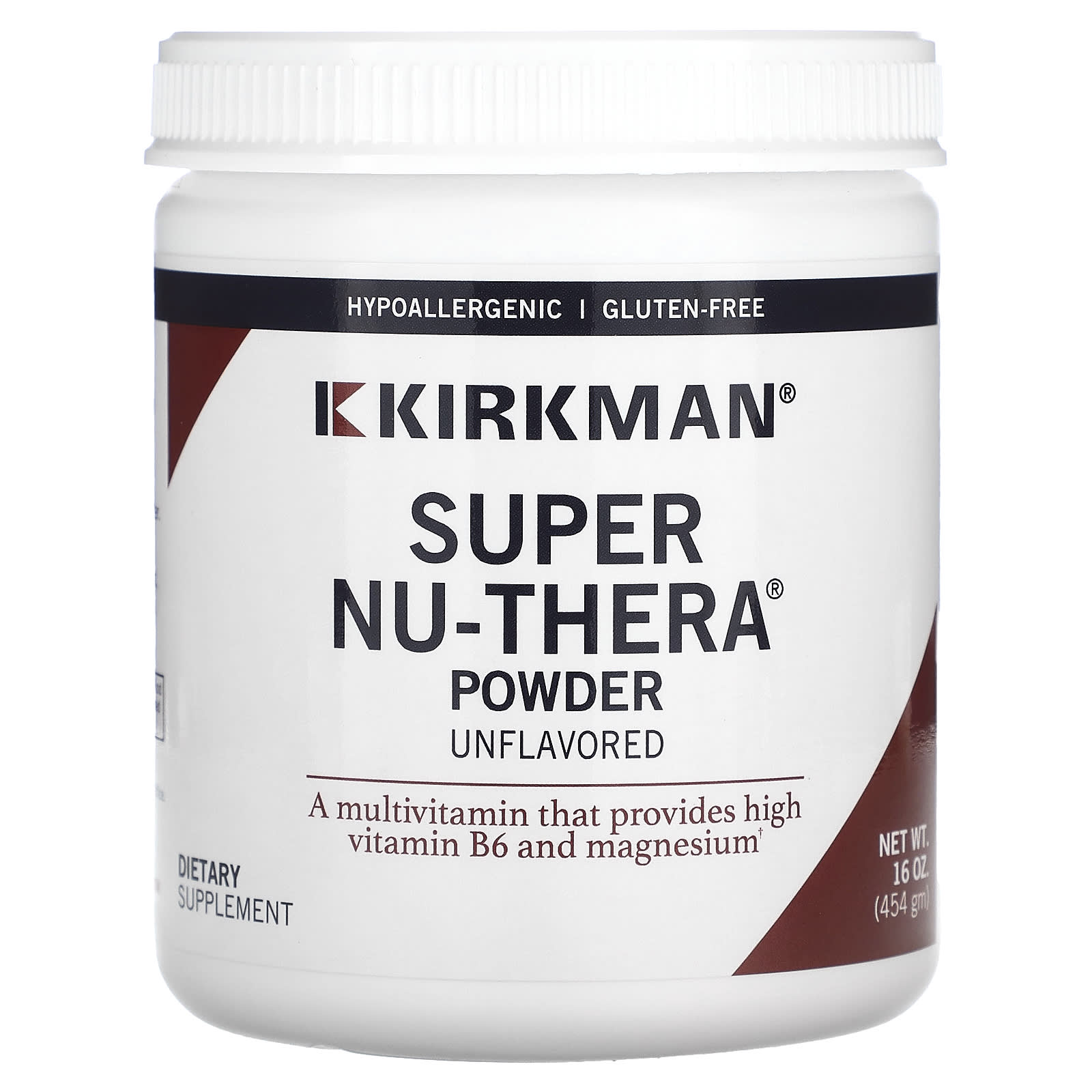 Kirkman Labs Super Nu-Thera в порошке без вкуса 454 г 16 унций 12390₽