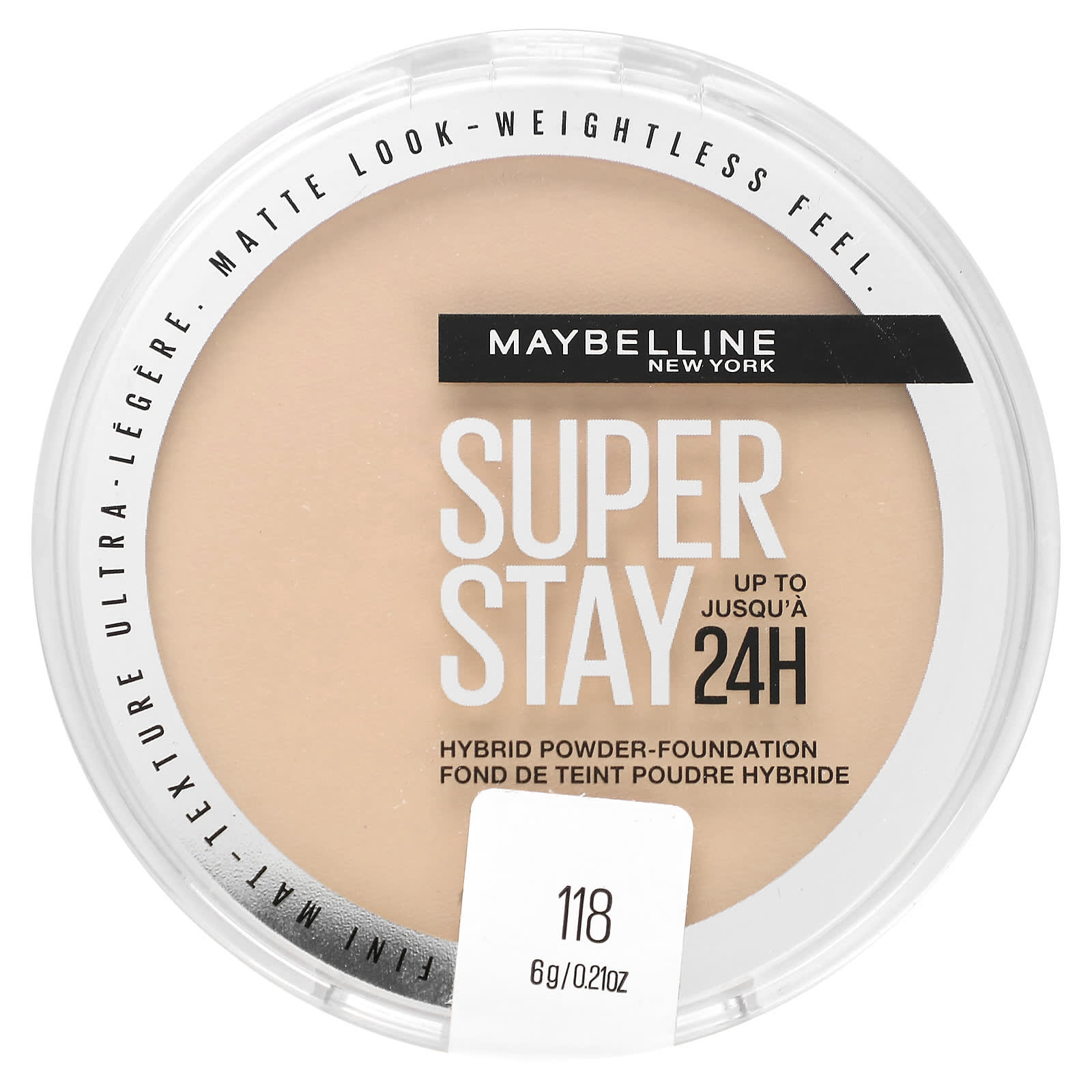 Maybelline Super Stay гибридная пудра-основа 118 6 г 021 унции 1990₽