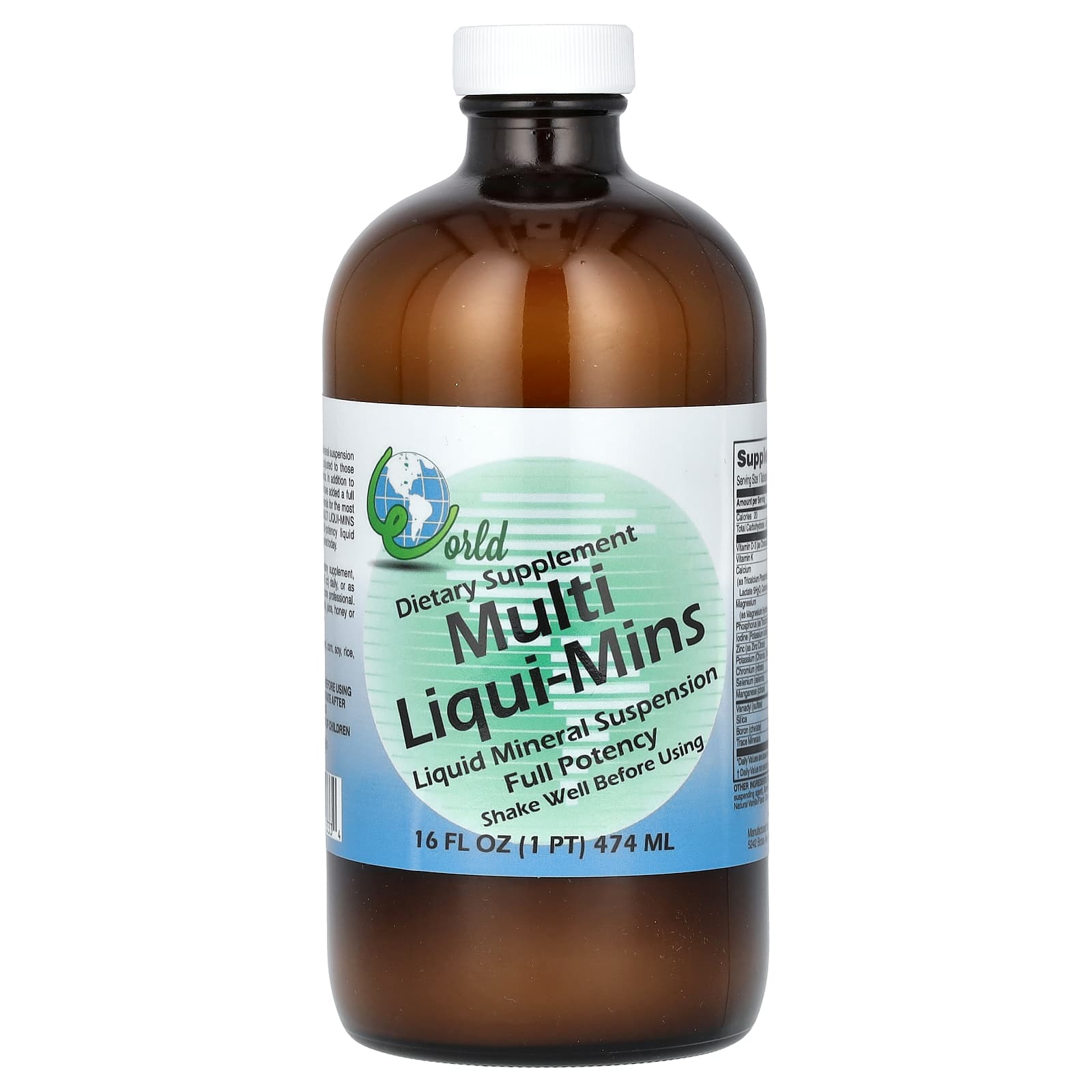 World Organic Multi Liqui-Mins мультивитамины 474 мл 16 жидк унций 2690₽