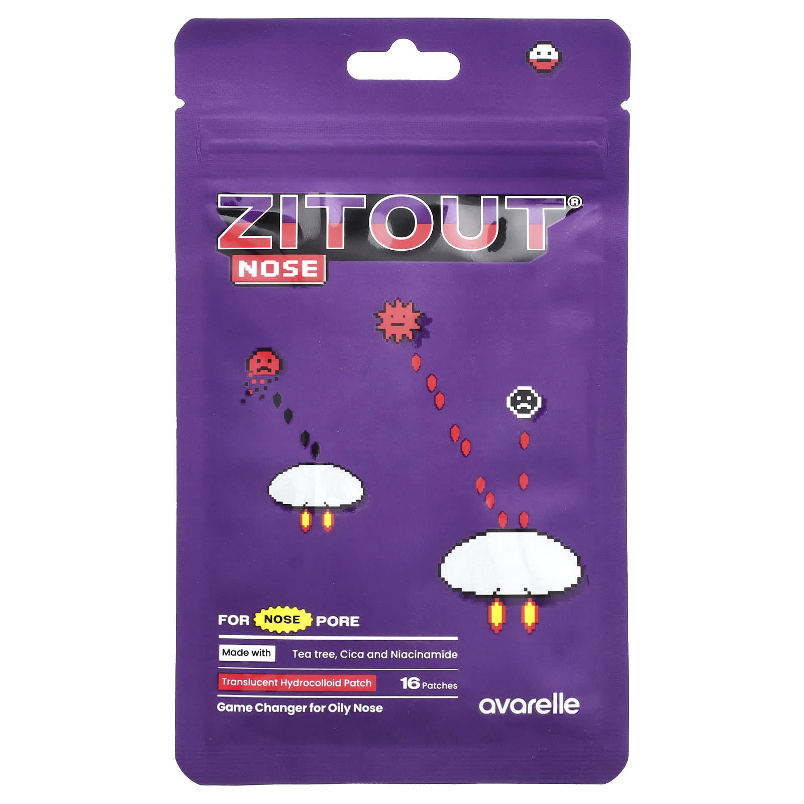 Avarelle, Zitout® Nose, 16 пластырей