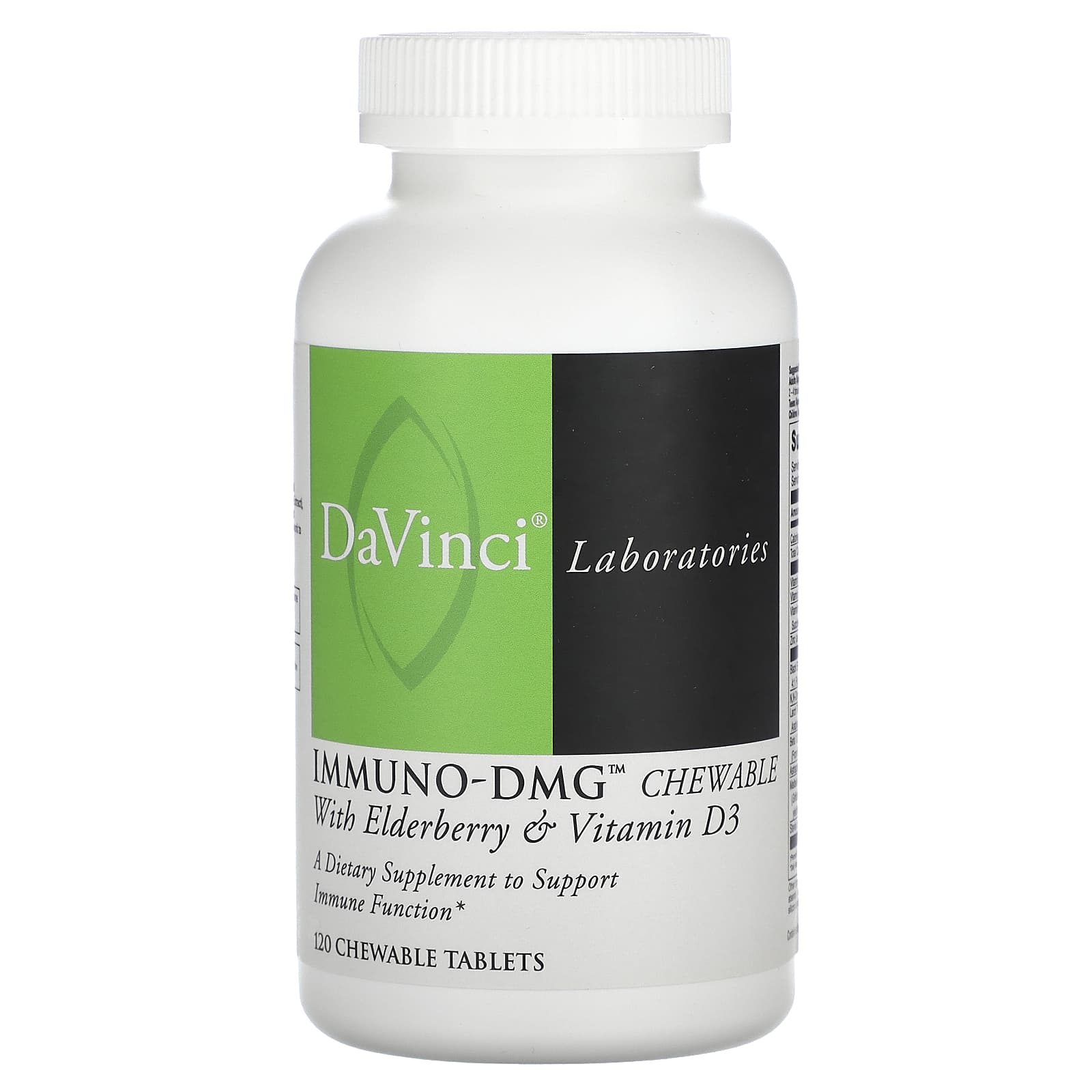 DaVinci Laboratories of Vermont Immuno-DMG жевательные таблетки с бузиной и витамином D3 120 жевательных таблеток 13690₽