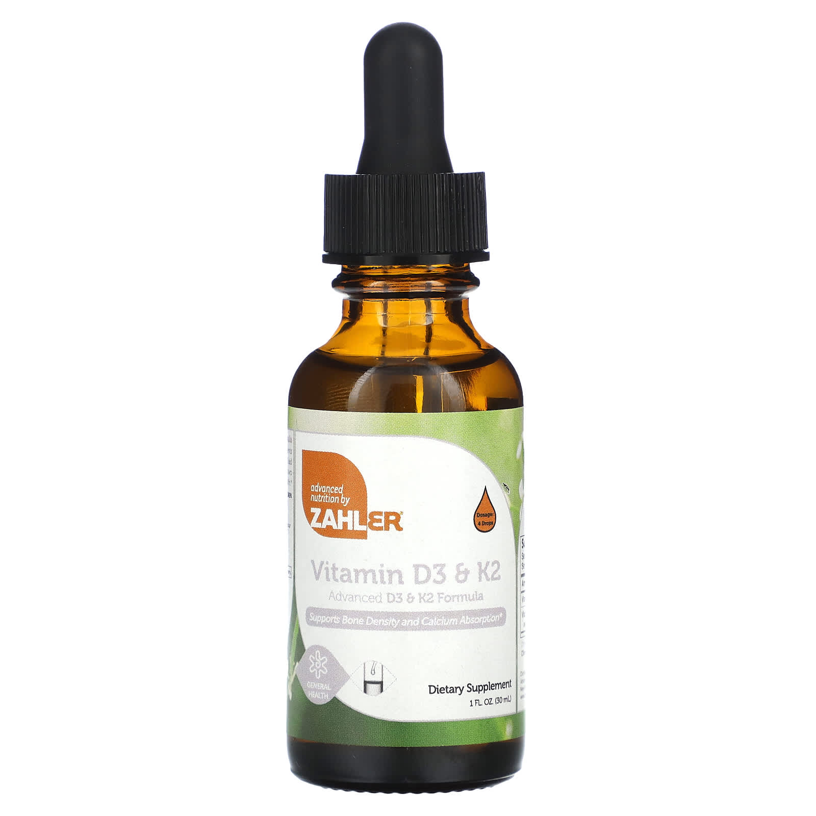 Zahler Витамины D3 и K2 30 мл 1 жидк Унция 4290₽