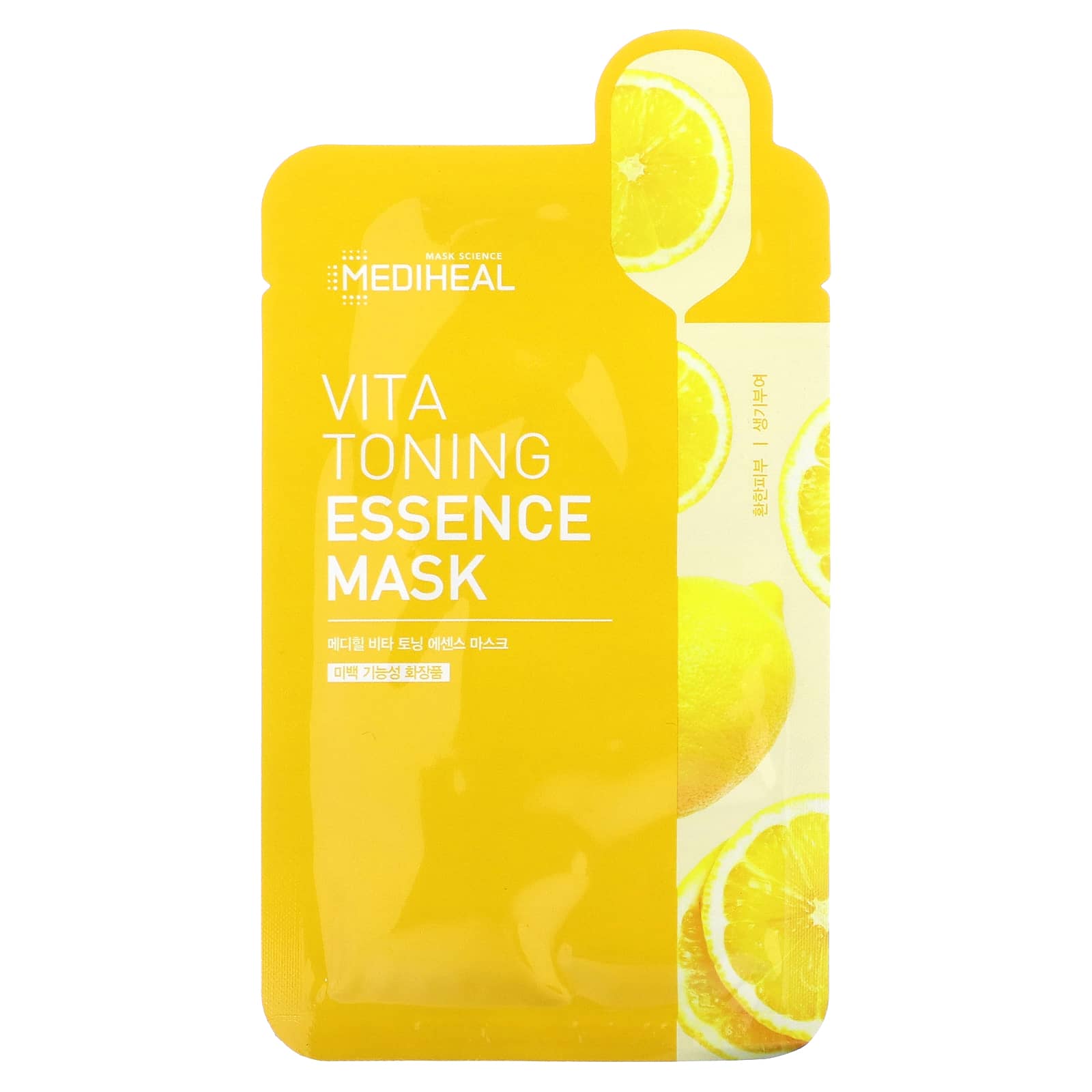 MEDIHEAL Vita Toning Essence Beauty Mask 1 листовая маска 20 мл 068 жидк Унции 1390₽